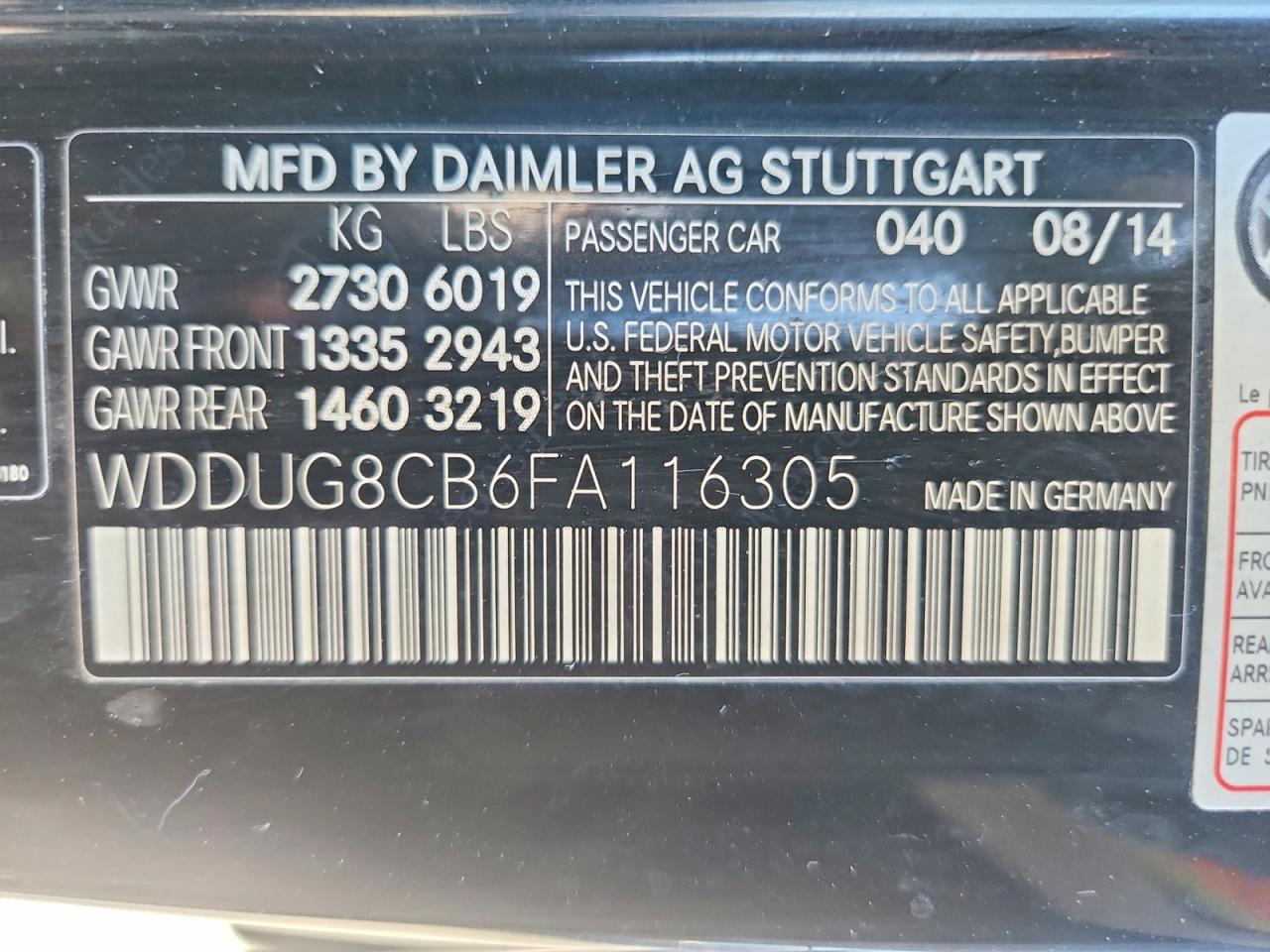 2015 Mercedes-benz S 550 Black vin: WDDUG8CB6FA116305