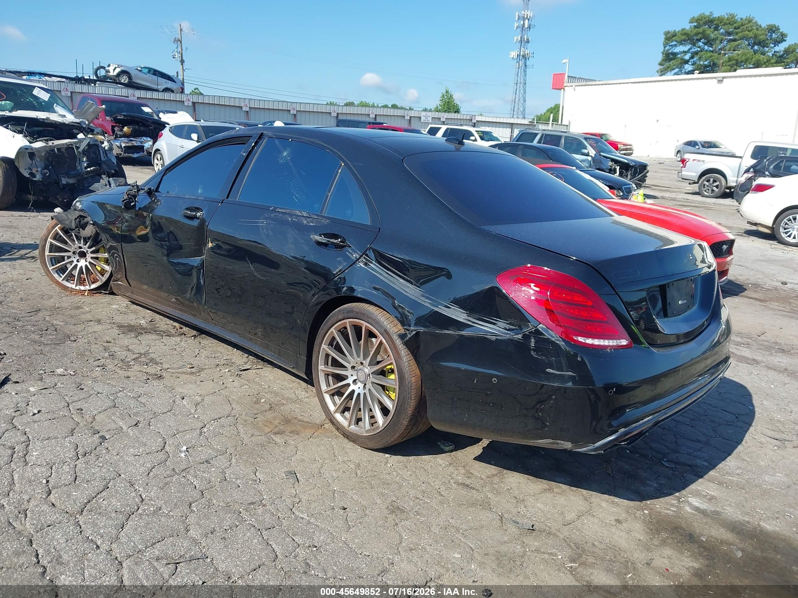 2015 Mercedes-benz S 550   Black vin: WDDUG8CB6FA181722