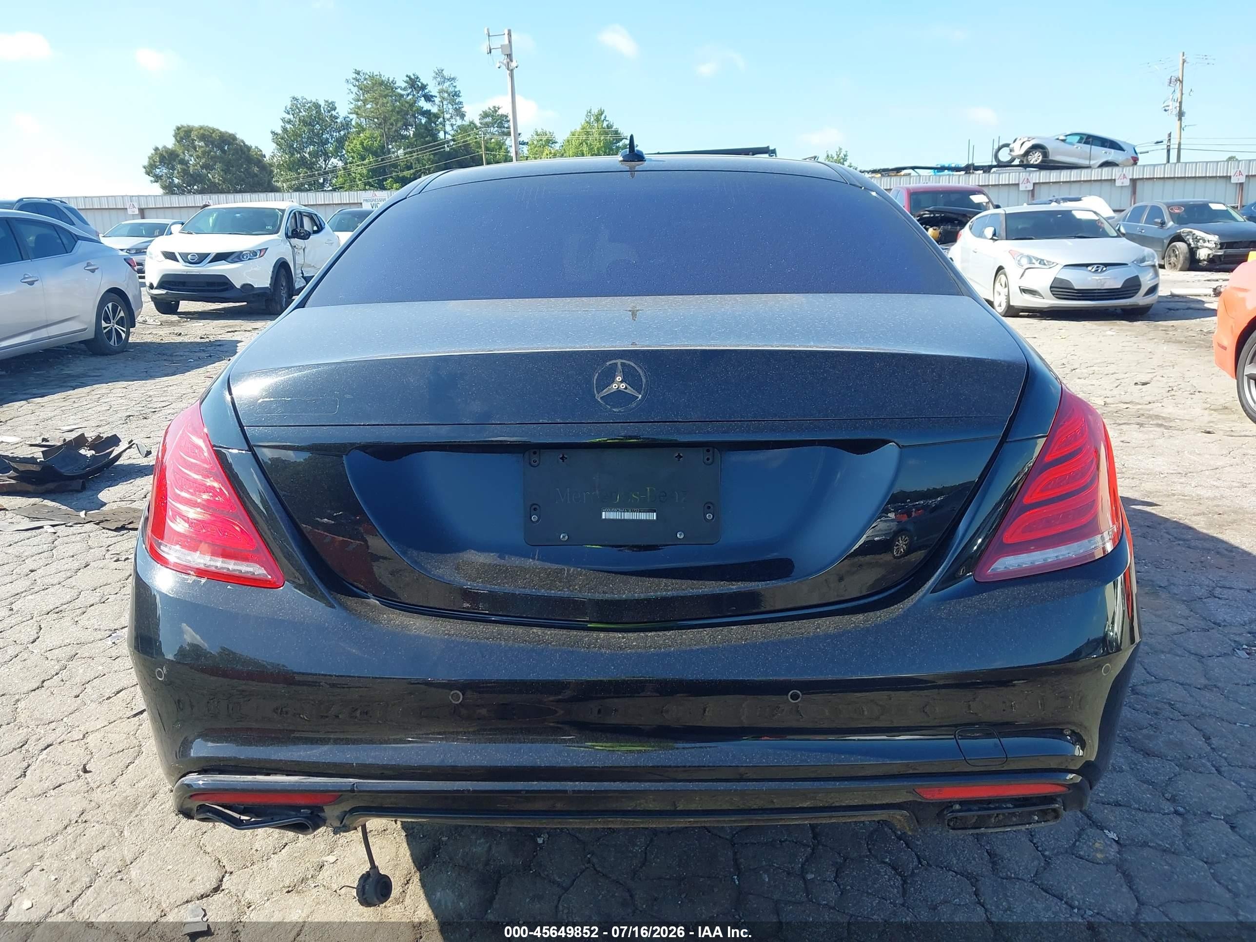 2015 Mercedes-benz S 550   Black vin: WDDUG8CB6FA181722