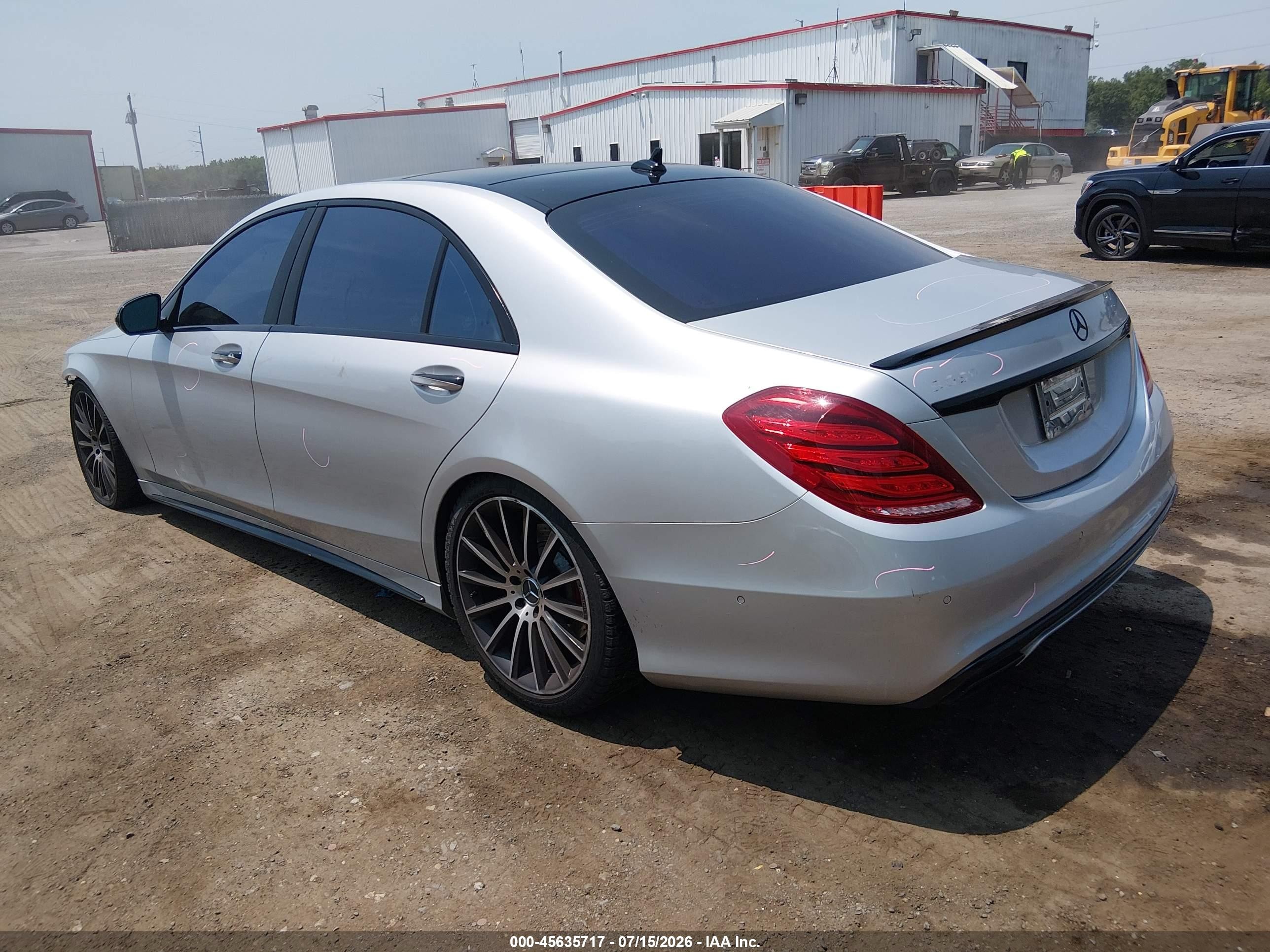 2014 Mercedes-benz S 550   Silver vin: WDDUG8CB7EA008807