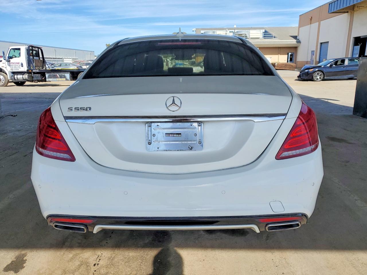 2014 Mercedes-benz S 550 White vin: WDDUG8CB7EA029608