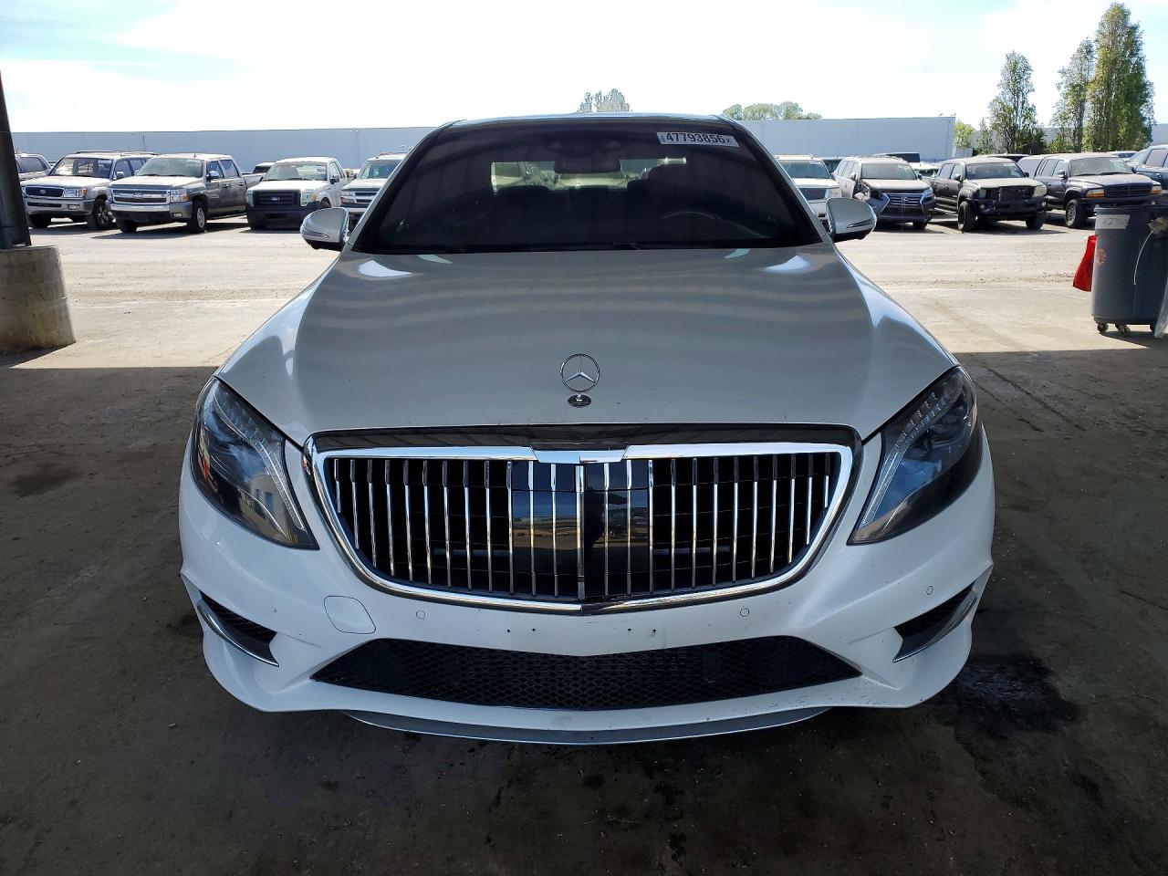 2014 Mercedes-benz S 550 White vin: WDDUG8CB7EA029608