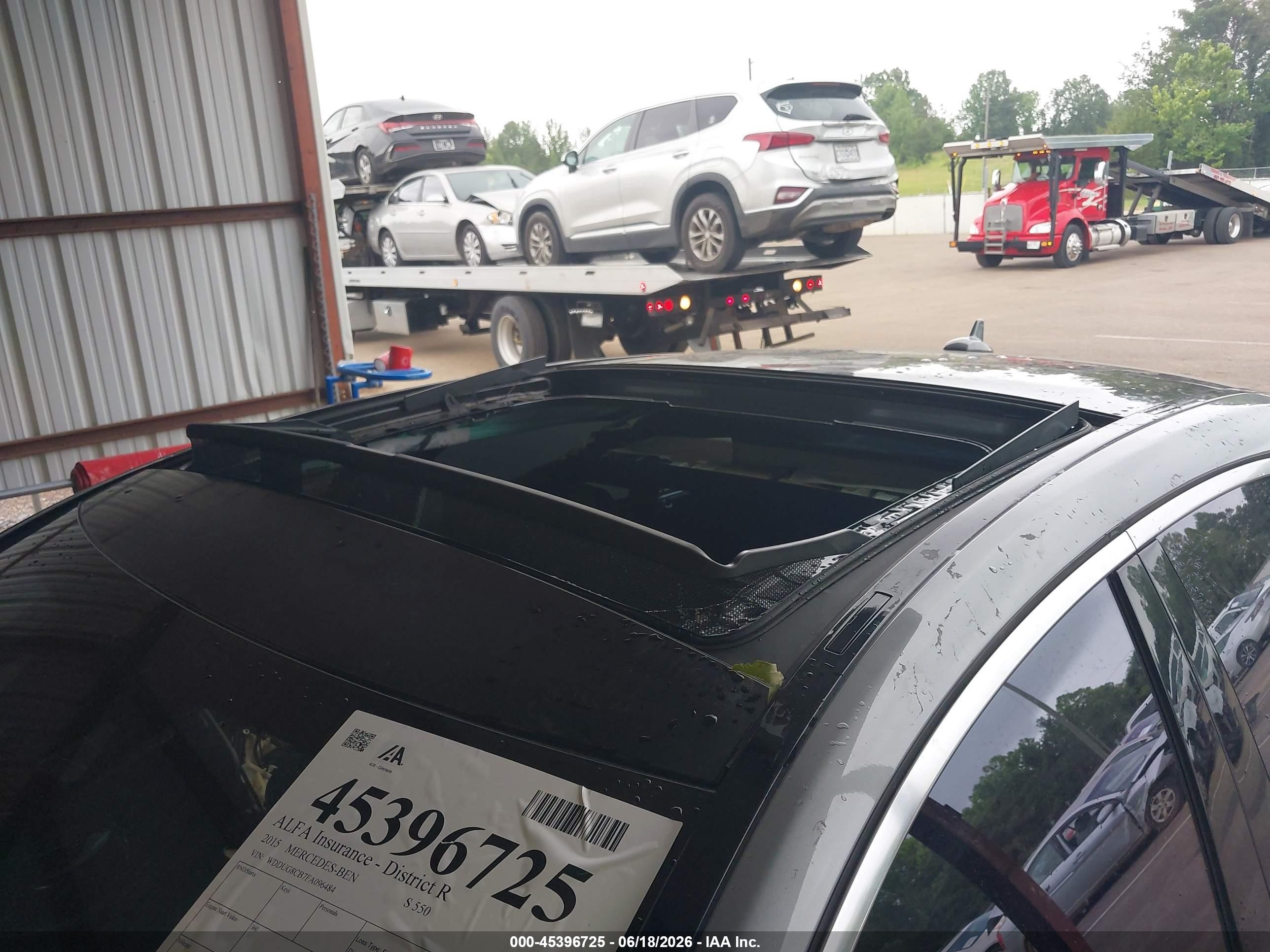2015 Mercedes-benz S 550 Silver vin: WDDUG8CB7FA096484