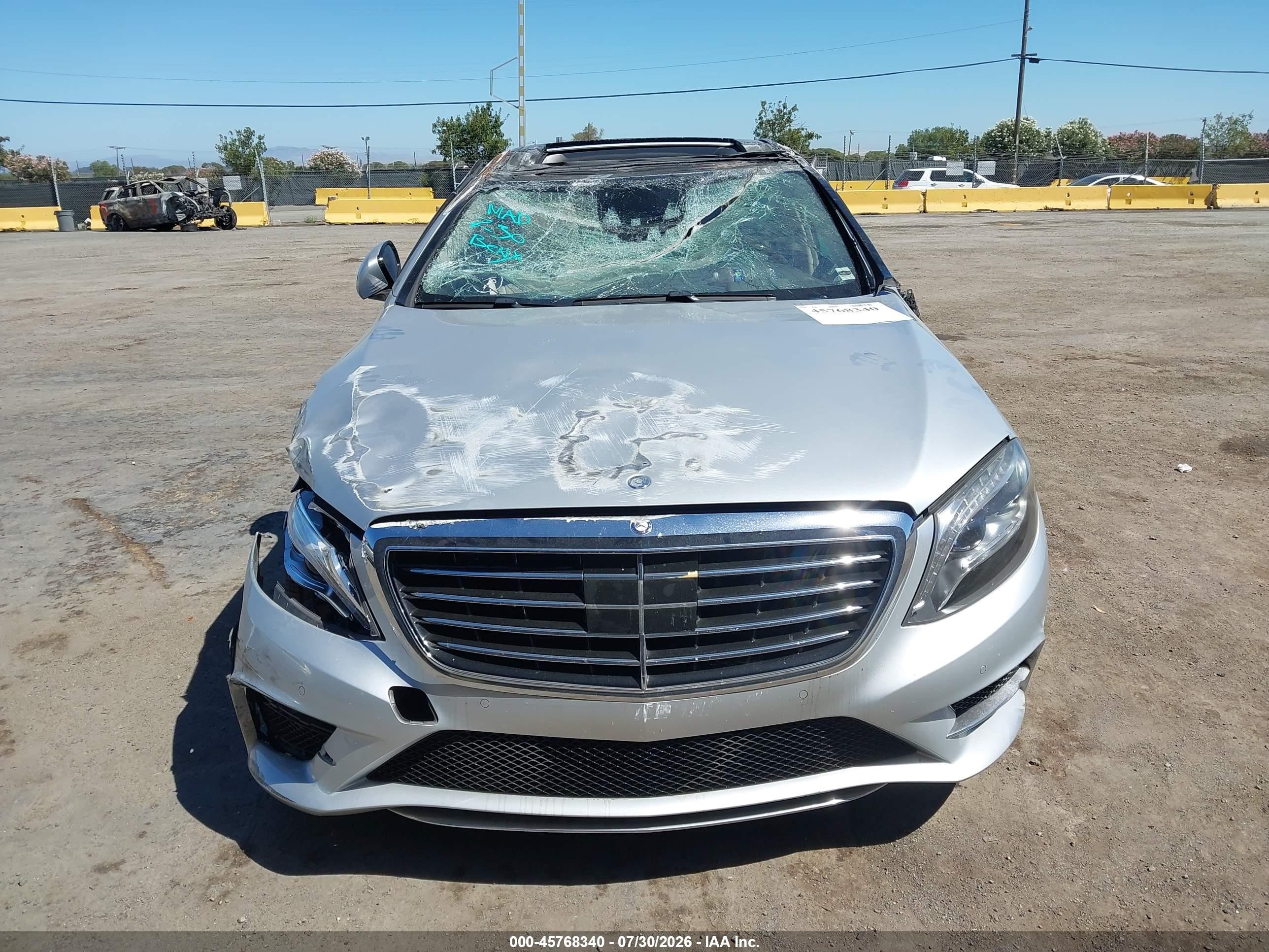 2015 Mercedes-benz S 550   Silver vin: WDDUG8CB7FA109833
