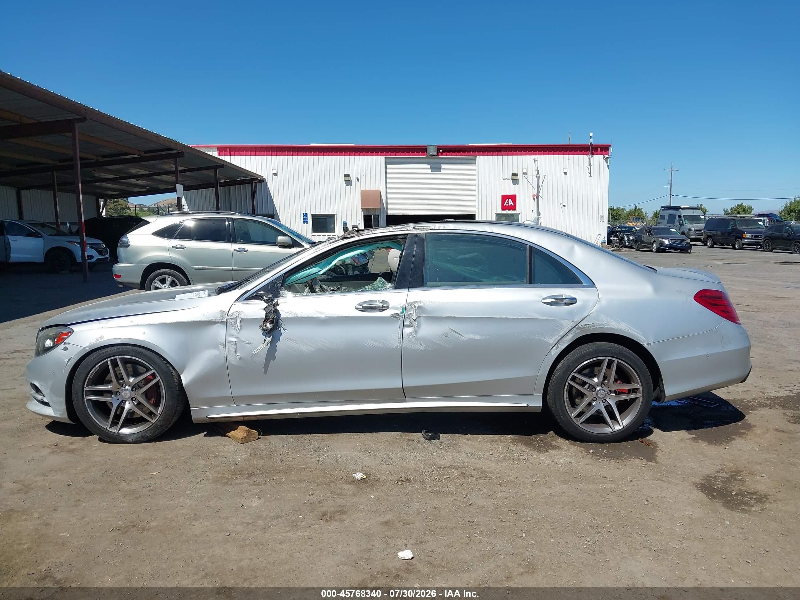 2015 Mercedes-benz S 550   Silver vin: WDDUG8CB7FA109833