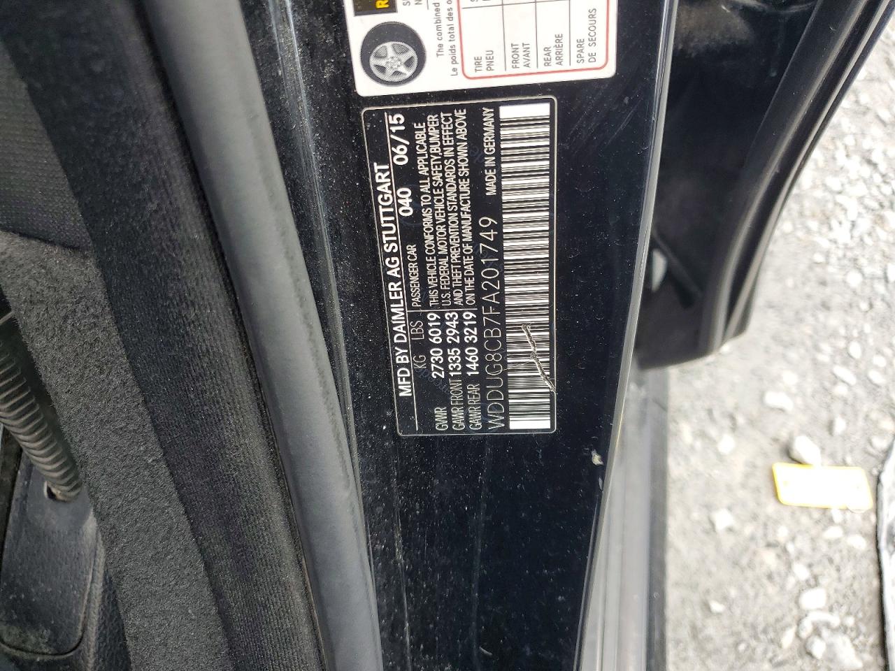 2015 Mercedes-benz S 550 Black vin: WDDUG8CB7FA201749