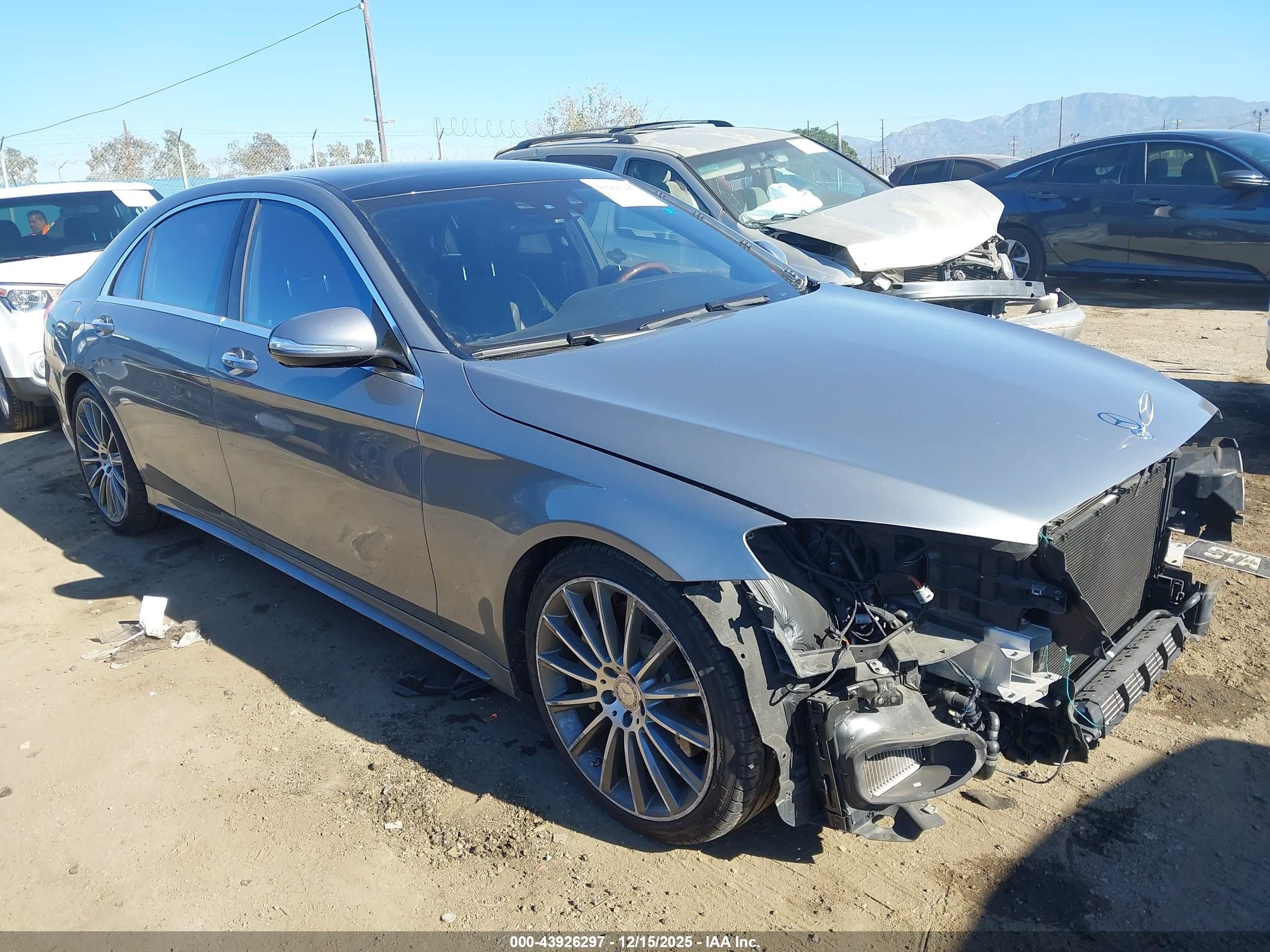 2014 Mercedes-benz S 550   Gray vin: WDDUG8CB8EA043419
