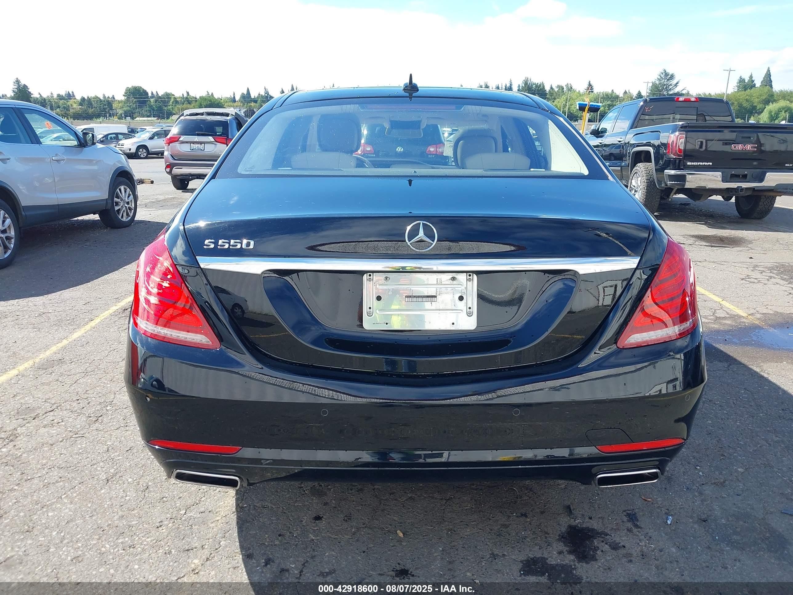 2014 Mercedes-benz S 550   Black vin: WDDUG8CB9EA029741