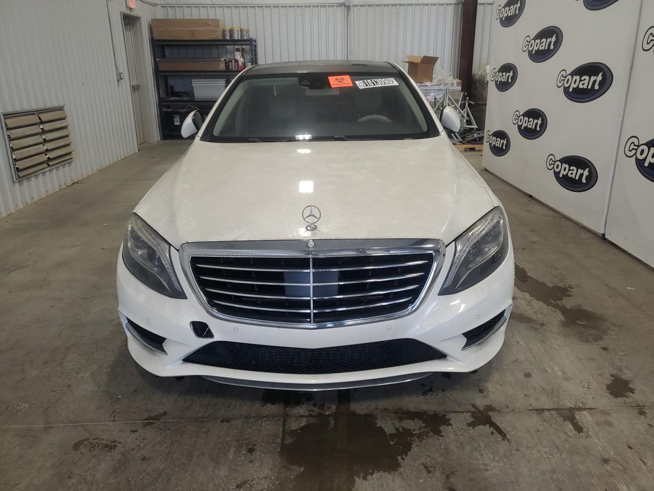 2014 Mercedes-benz S 550 White vin: WDDUG8CB9EA057992 Damage: Front Tow Hook, Missing, Replacement Required