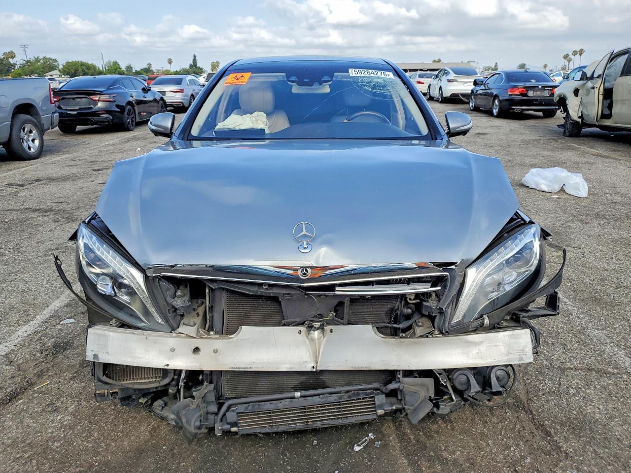 2015 Mercedes-benz S 550 Серый vin: WDDUG8CB9FA111003