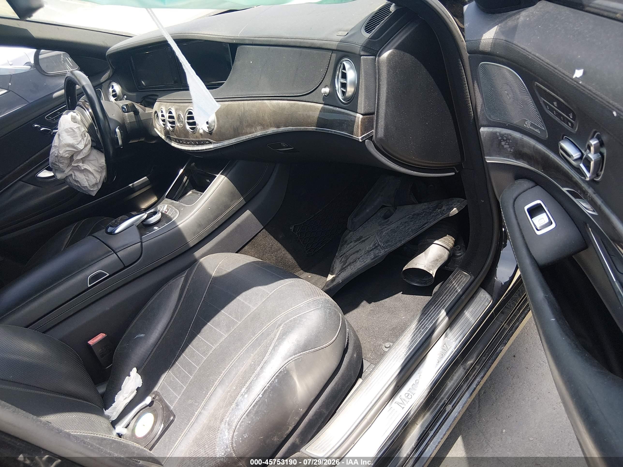 2015 Mercedes-benz S 550   Black vin: WDDUG8CB9FA113849