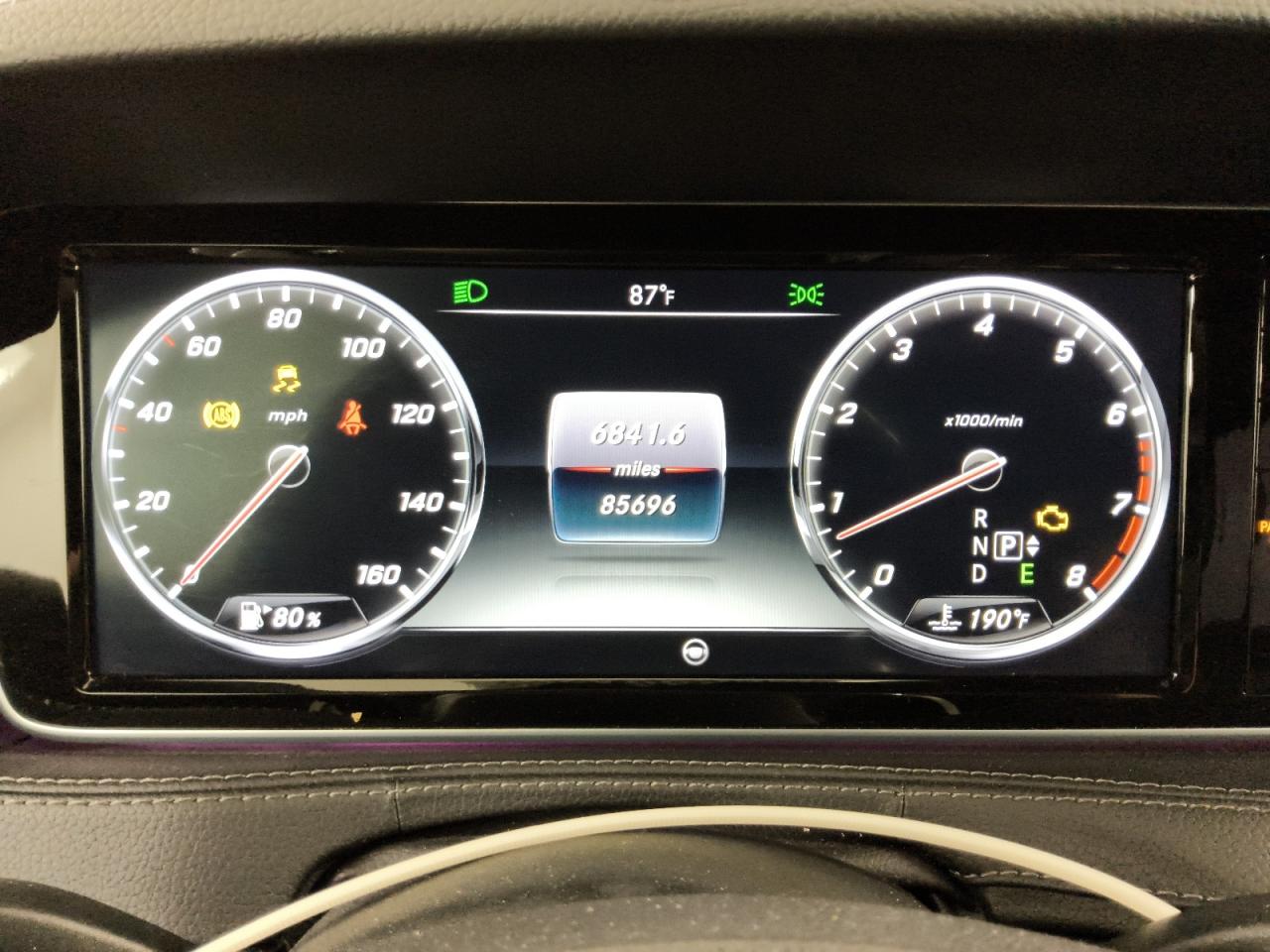 2015 Mercedes-benz S 550 Black vin: WDDUG8CB9FA131011 Damage: Warning Light - Engine, On, Unacceptable