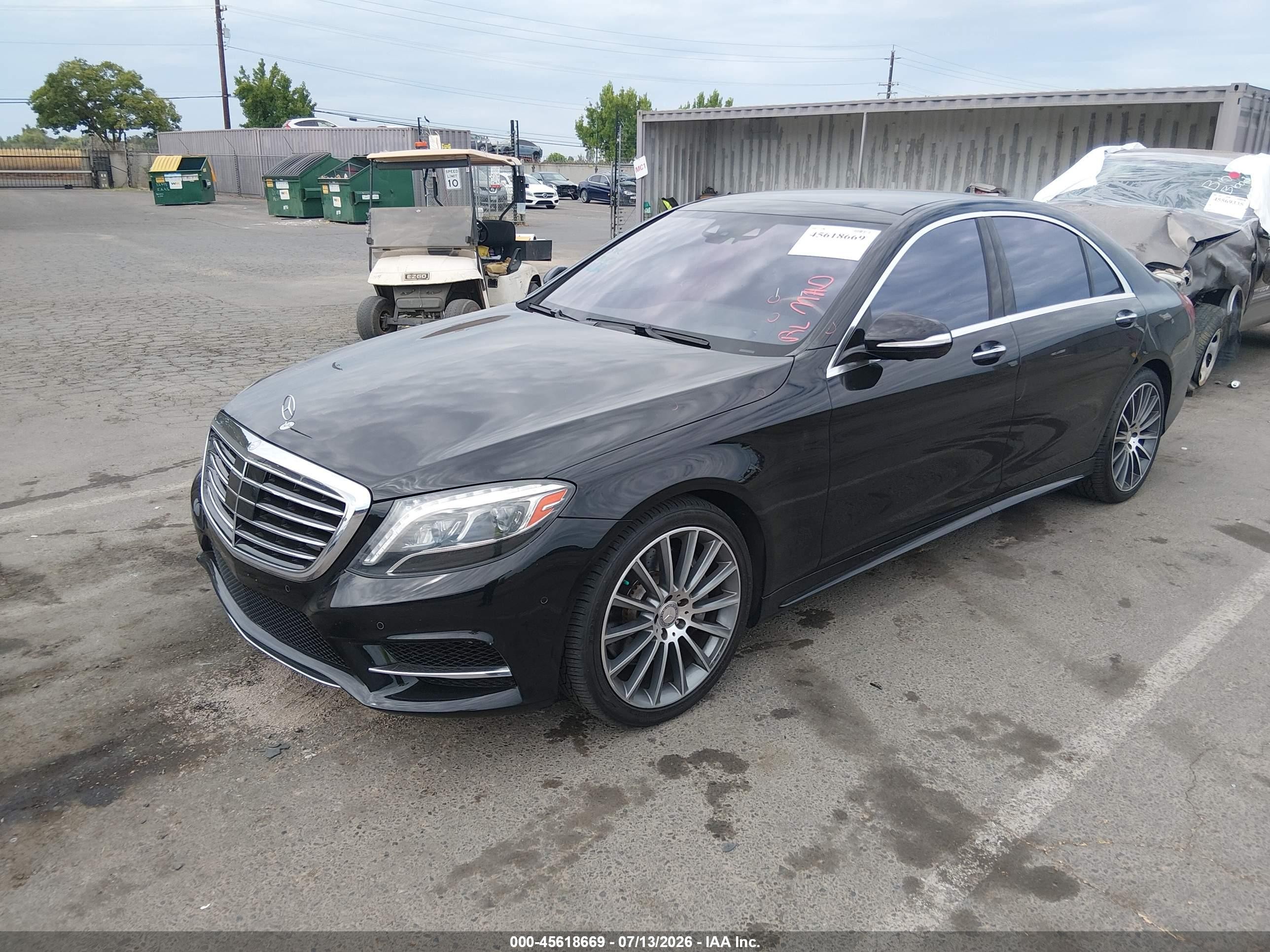 2015 Mercedes-benz S 550   Black vin: WDDUG8CB9FA144275
