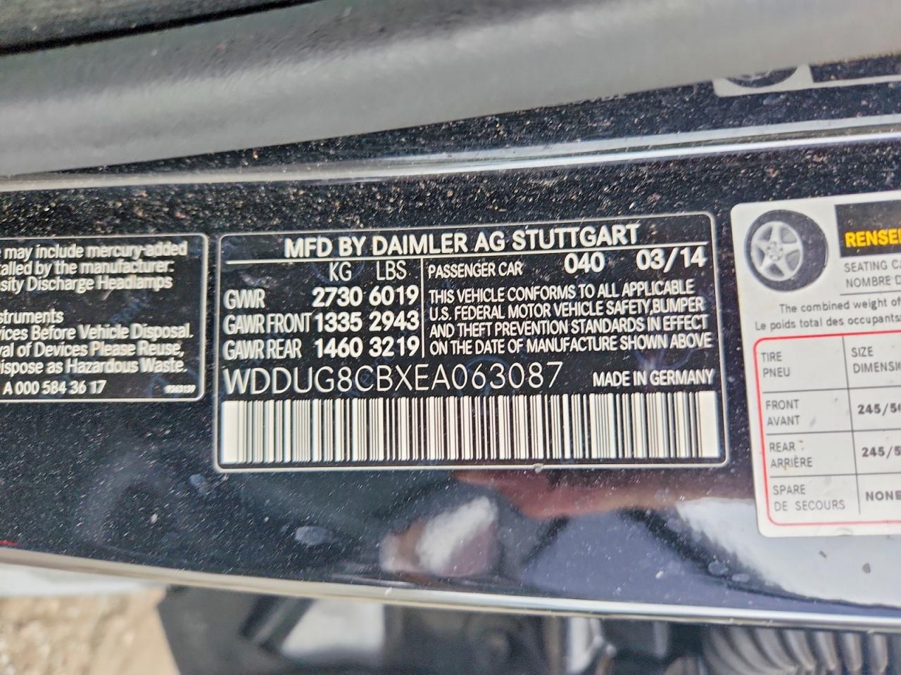 2014 Mercedes-benz S 550 Black vin: WDDUG8CBXEA063087