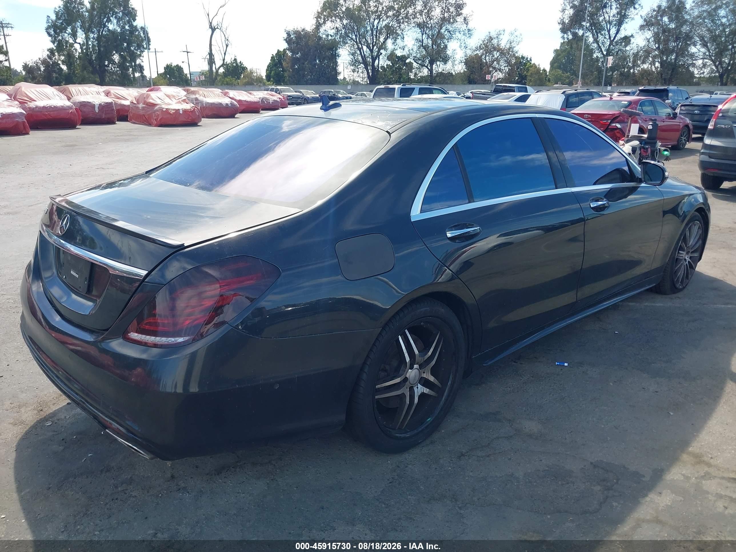 2015 Mercedes-benz S 550   Black vin: WDDUG8CBXFA169606