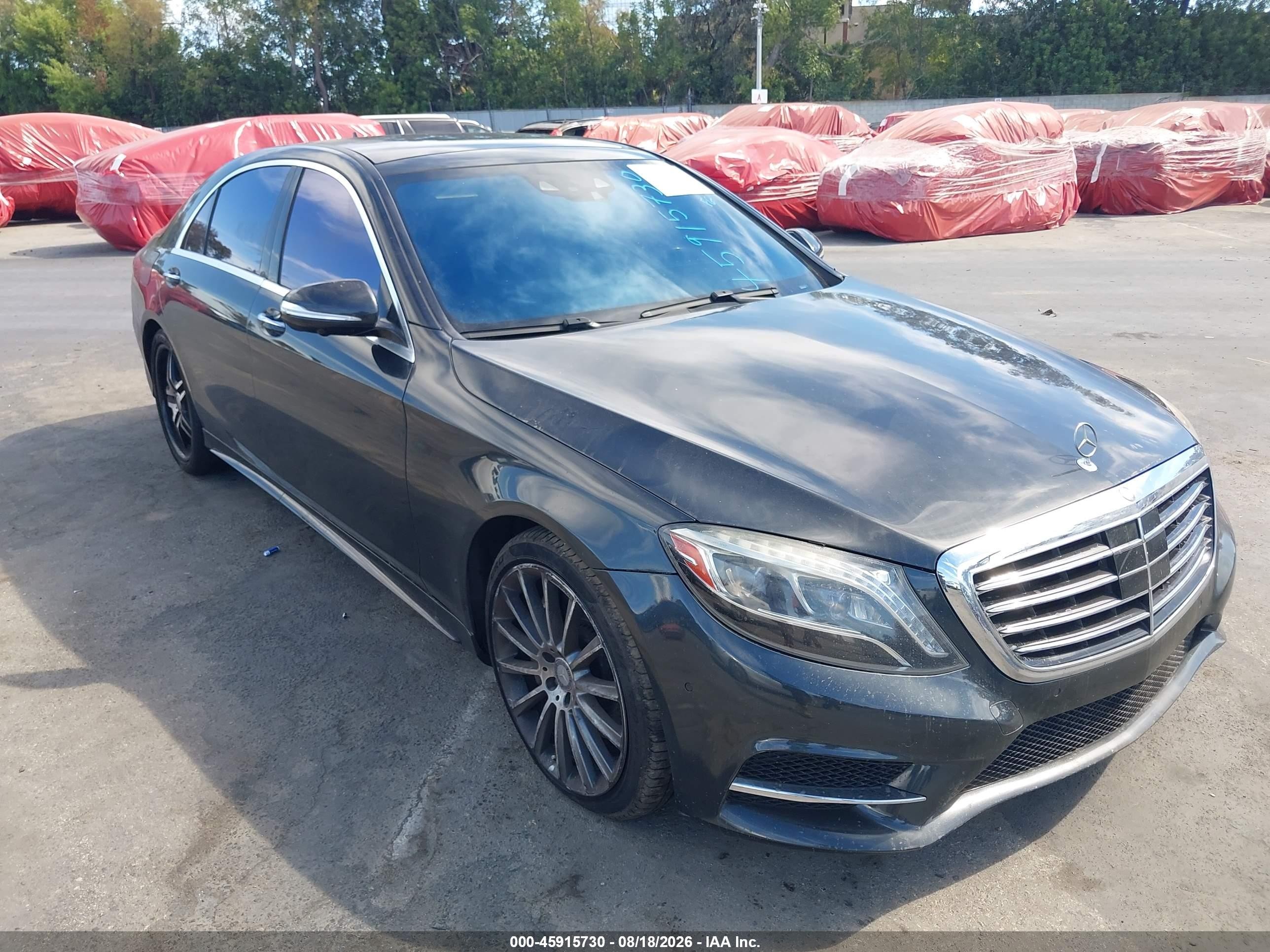 2015 Mercedes-benz S 550   Black vin: WDDUG8CBXFA169606