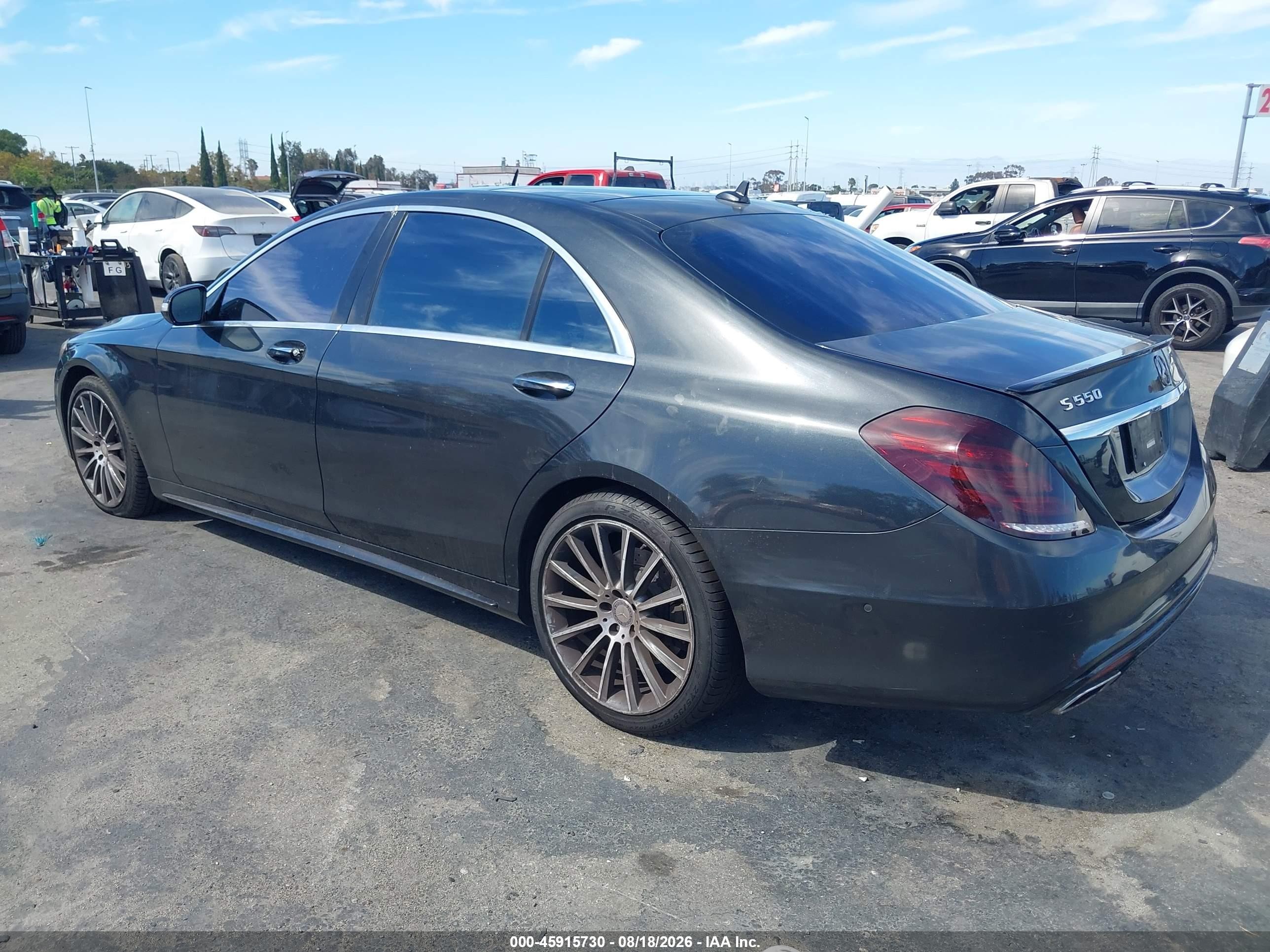 2015 Mercedes-benz S 550   Black vin: WDDUG8CBXFA169606