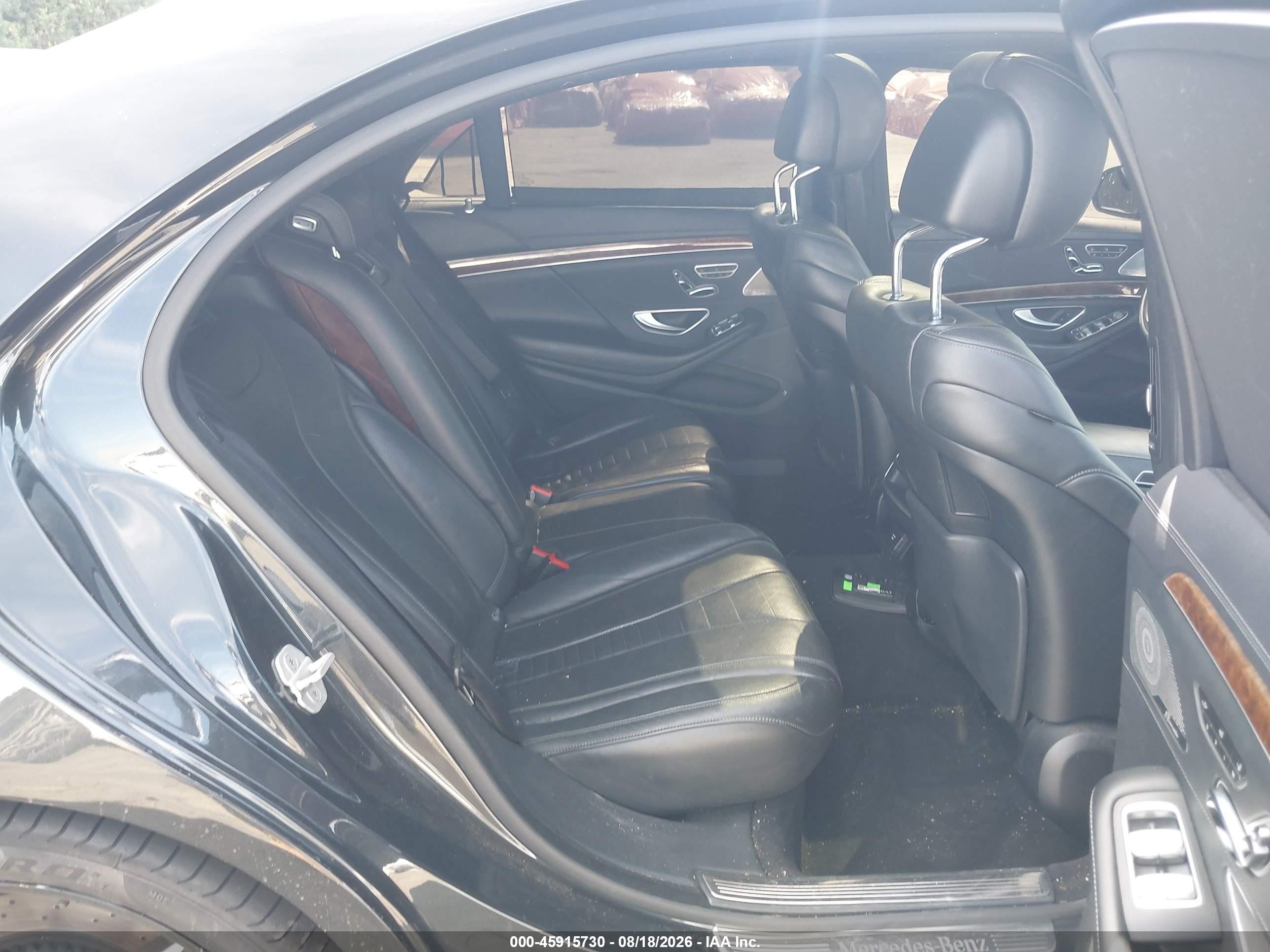 2015 Mercedes-benz S 550   Black vin: WDDUG8CBXFA169606