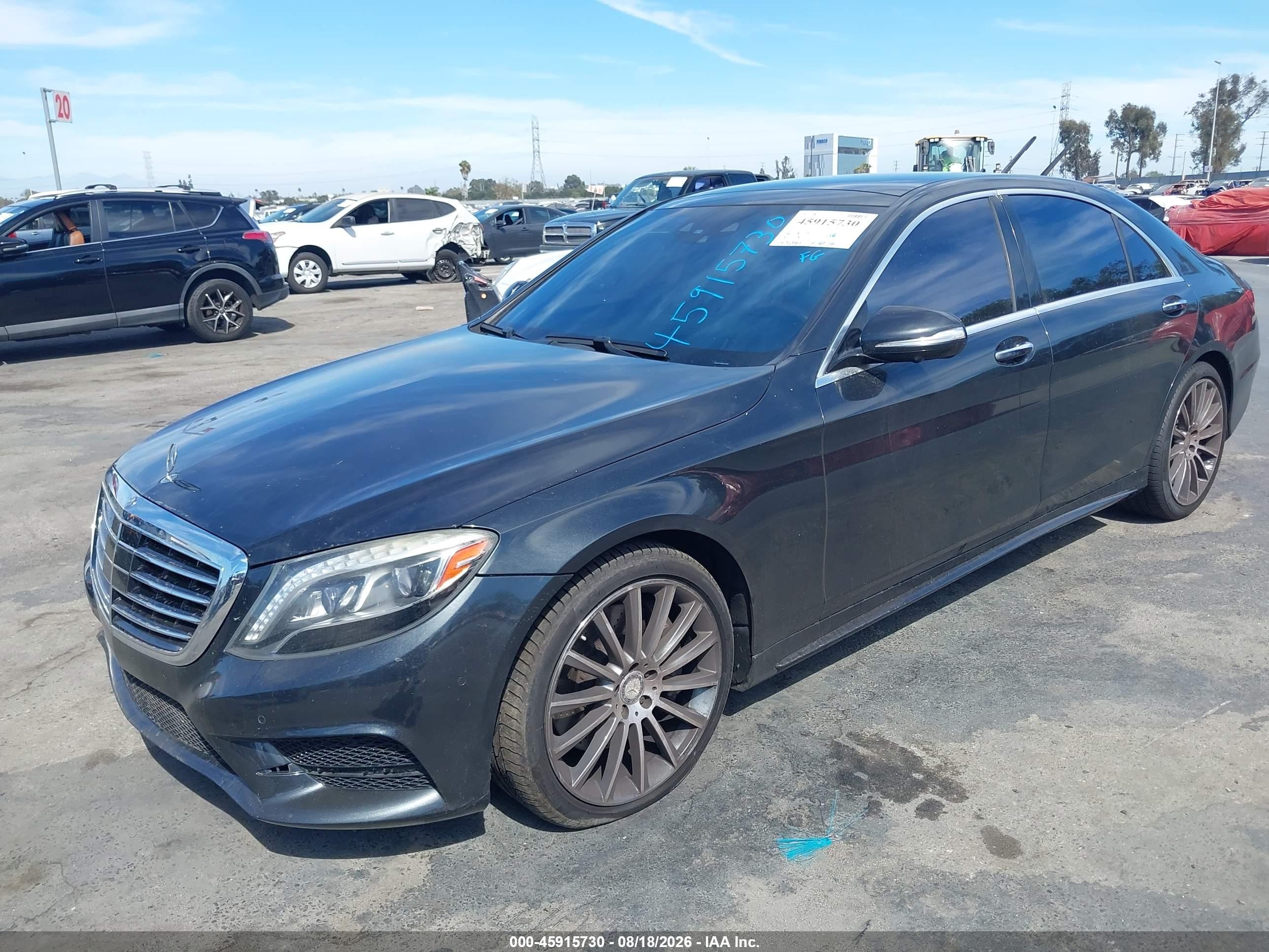 2015 Mercedes-benz S 550   Black vin: WDDUG8CBXFA169606