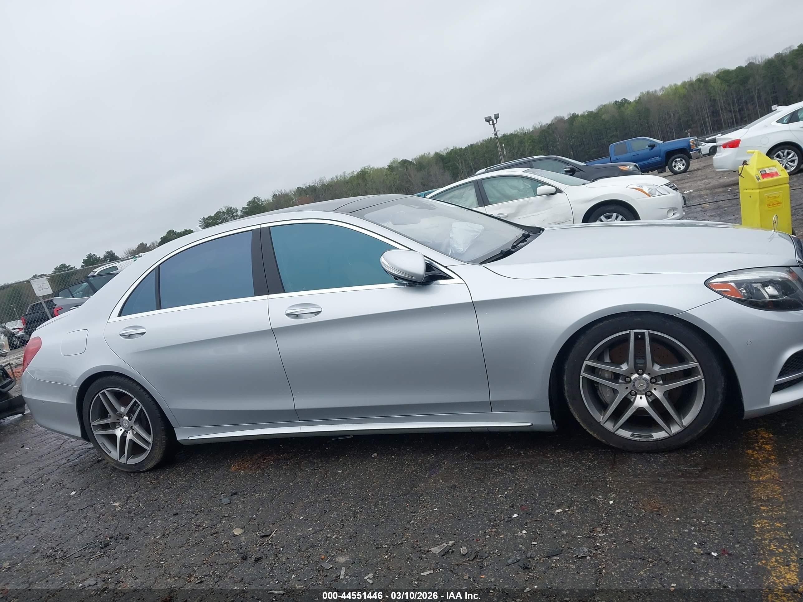 2015 Mercedes-benz S 550   Silver vin: WDDUG8CBXFA185028