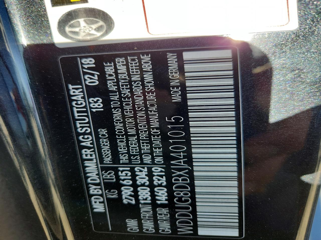 2018 Mercedes-benz S 560 Charcoal vin: WDDUG8DBXJA401015