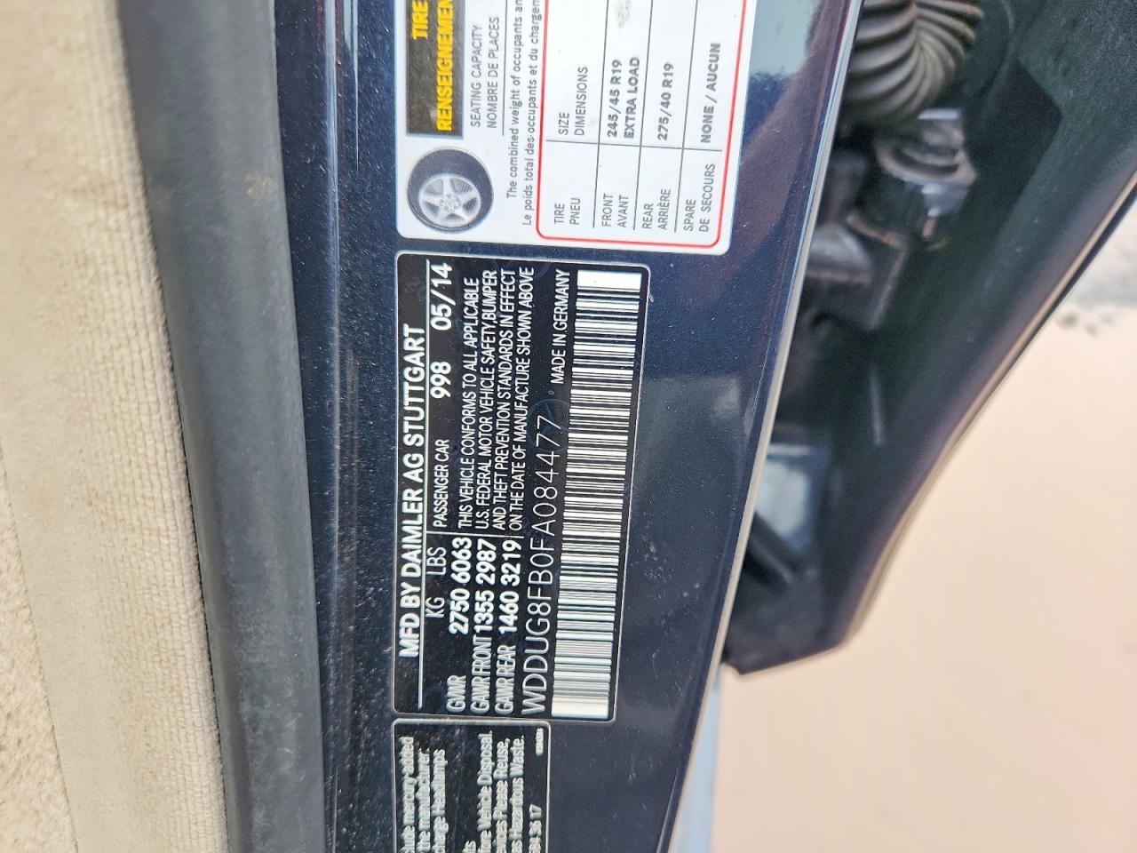 2015 Mercedes-benz S 550 4matic Blue vin: WDDUG8FB0FA084477