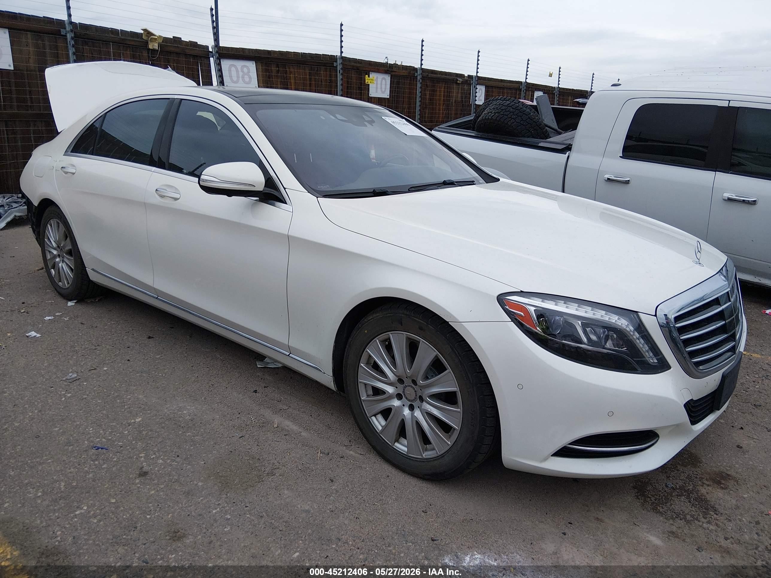 2015 Mercedes-benz S 550 4matic White vin: WDDUG8FB0FA157881