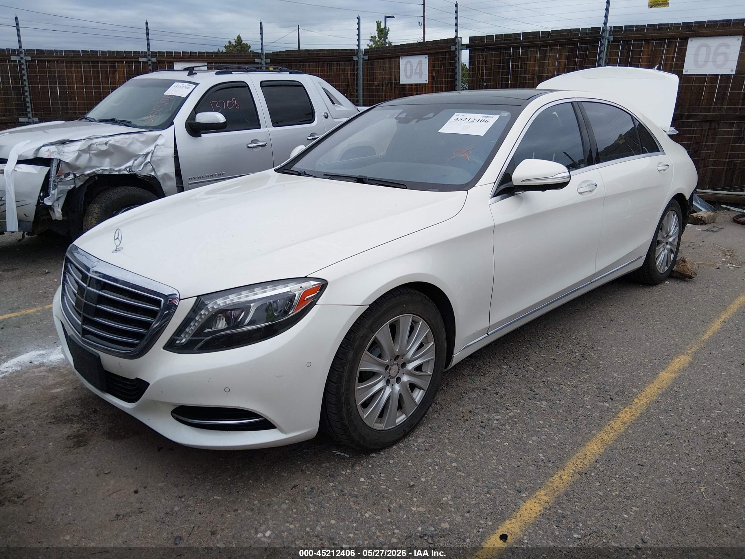 2015 Mercedes-benz S 550 4matic White vin: WDDUG8FB0FA157881