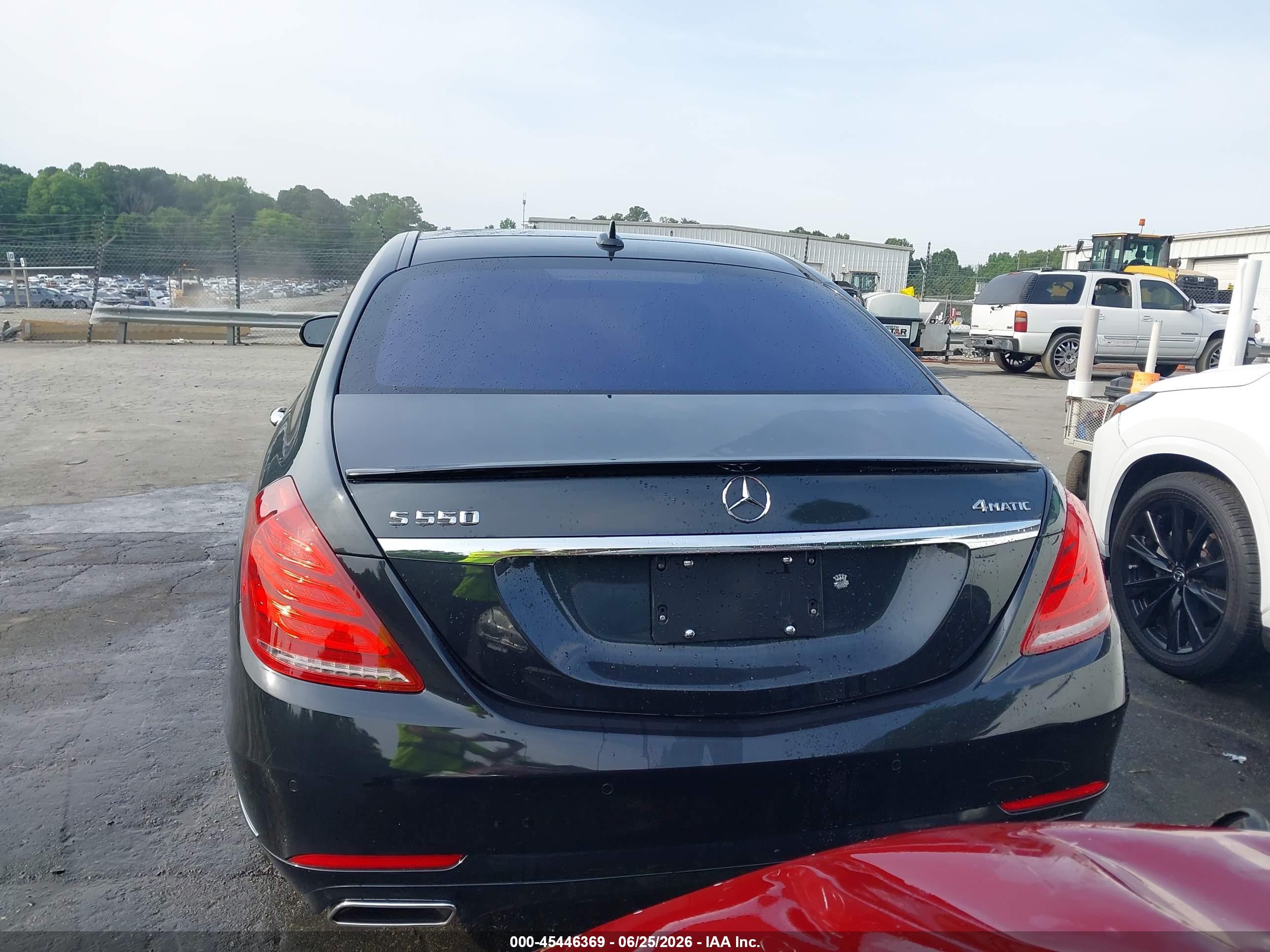 2015 Mercedes-benz S 550 4matic Black vin: WDDUG8FB0FA163082