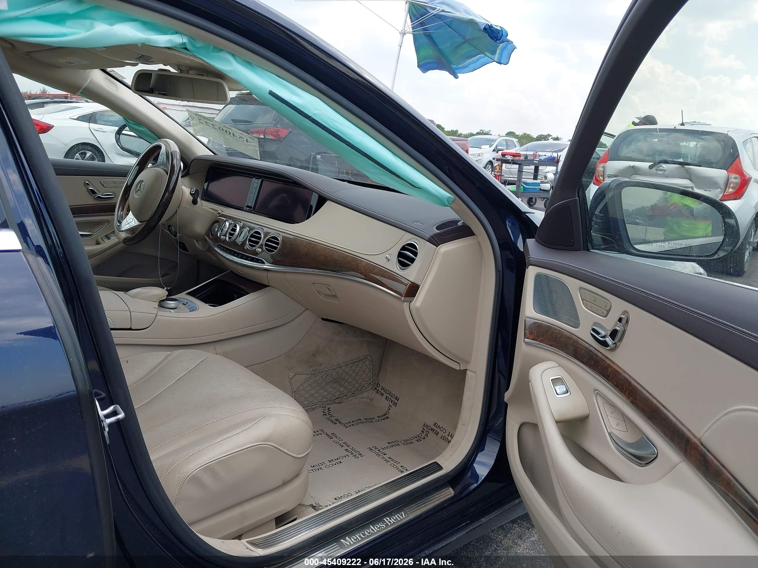 2014 Mercedes-benz S 550 4matic Blue vin: WDDUG8FB1EA061708