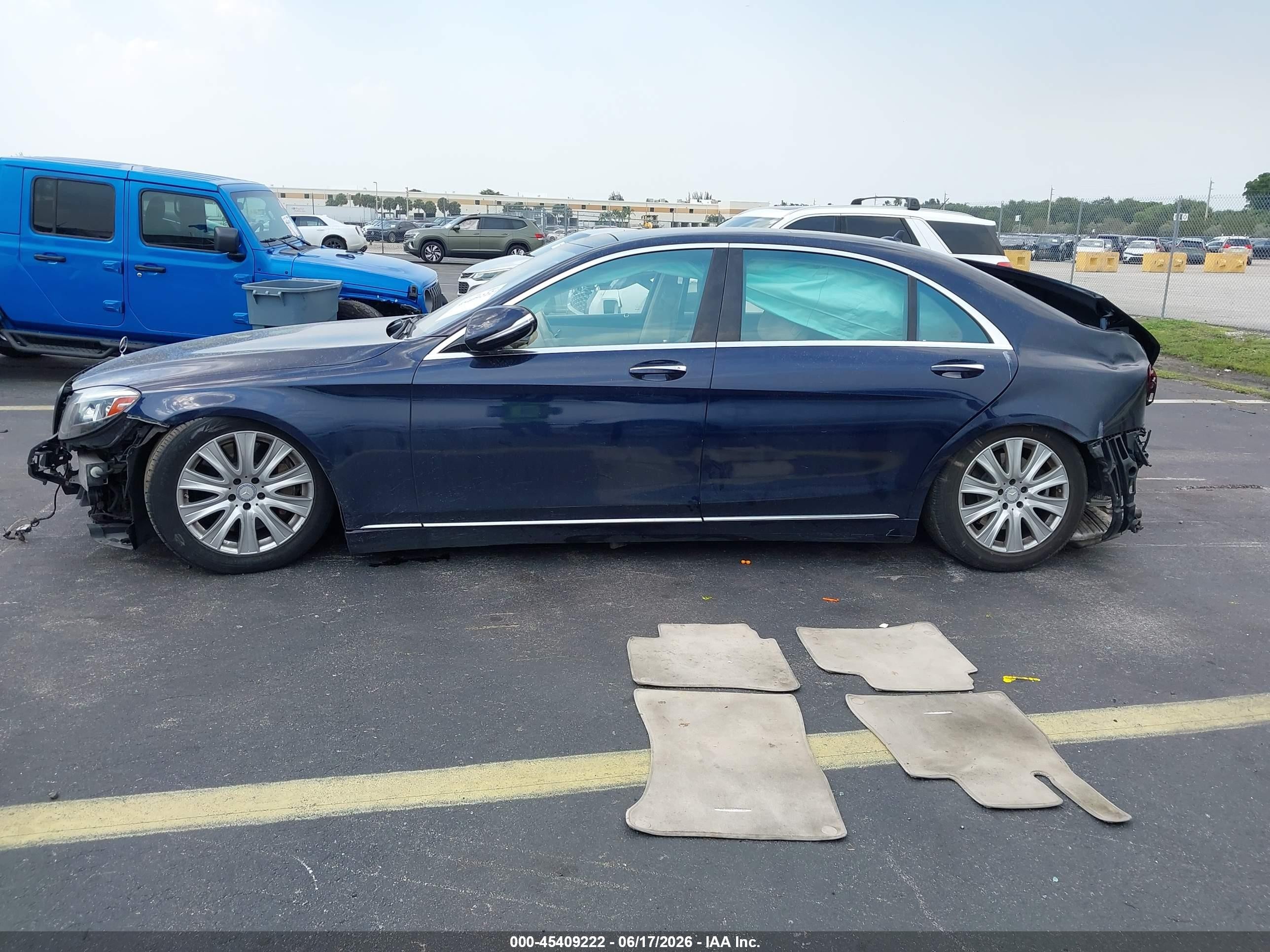 2014 Mercedes-benz S 550 4matic Blue vin: WDDUG8FB1EA061708