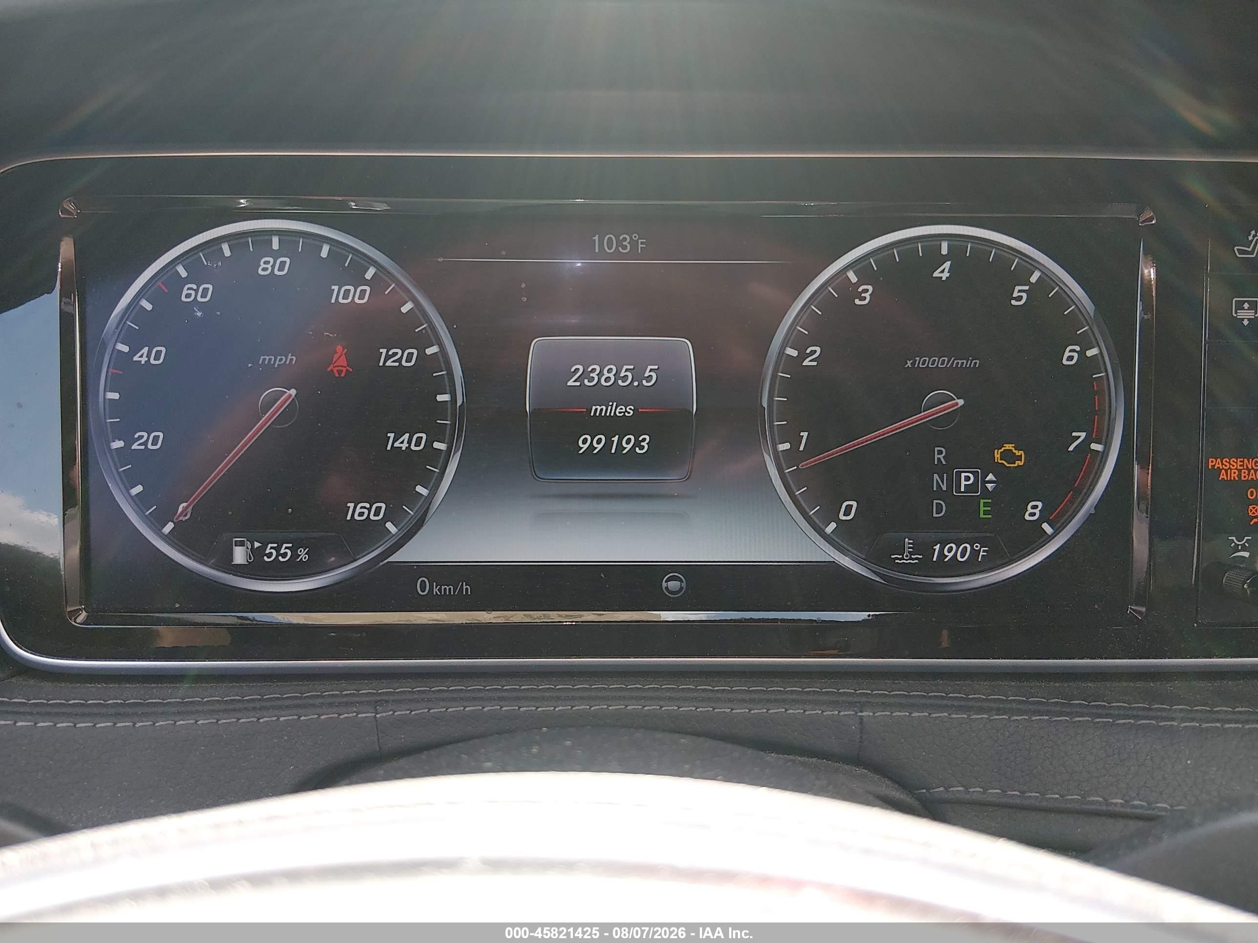 2015 Mercedes-benz S 550 4matic Черный vin: WDDUG8FB1FA125439