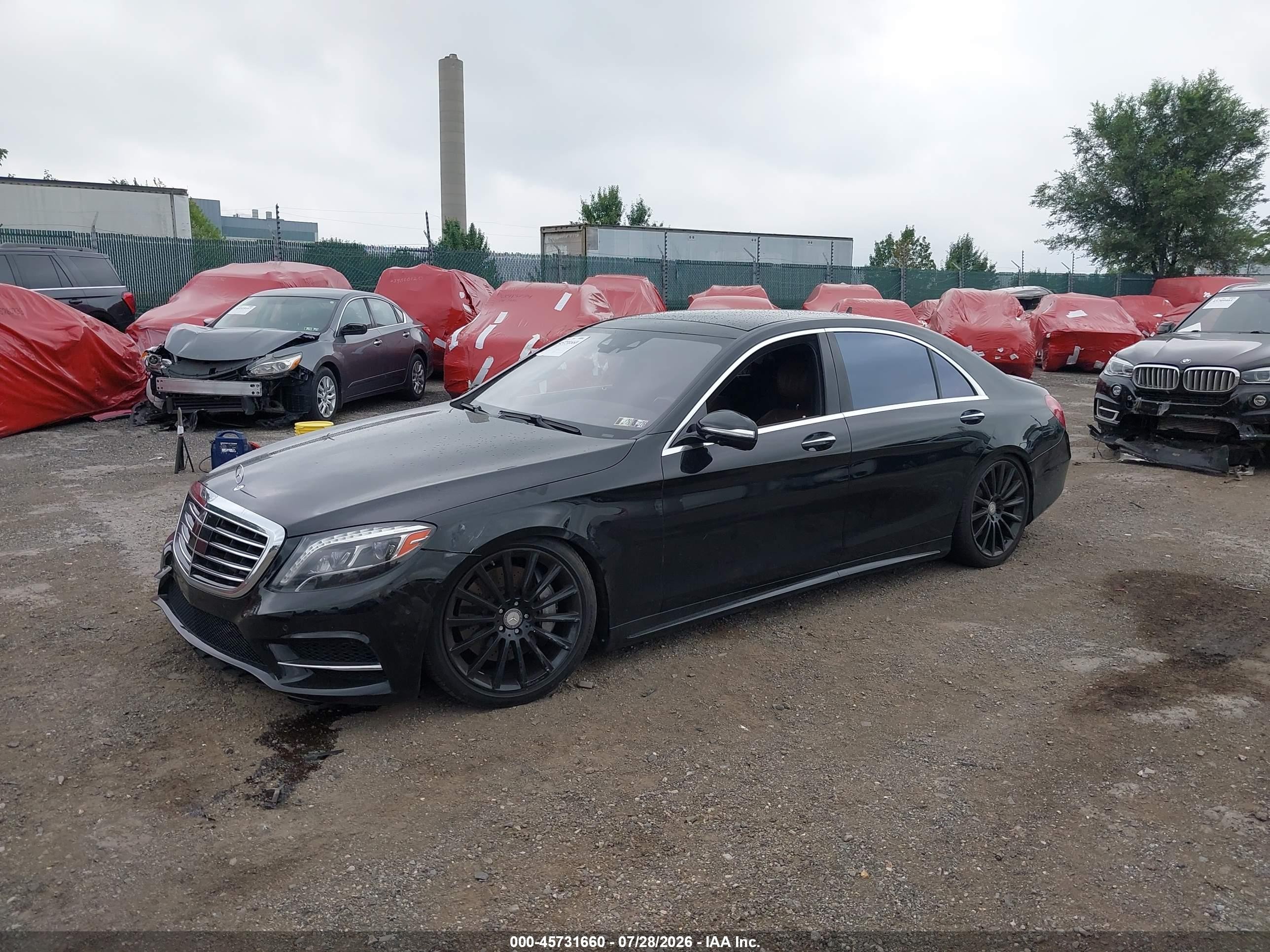 2015 Mercedes-benz S 550 4matic Black vin: WDDUG8FB1FA171675