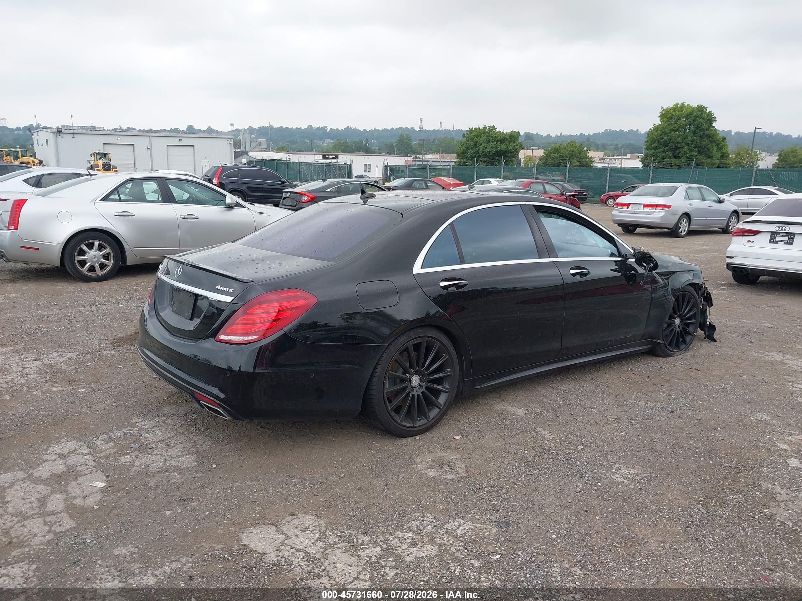 2015 Mercedes-benz S 550 4matic Black vin: WDDUG8FB1FA171675