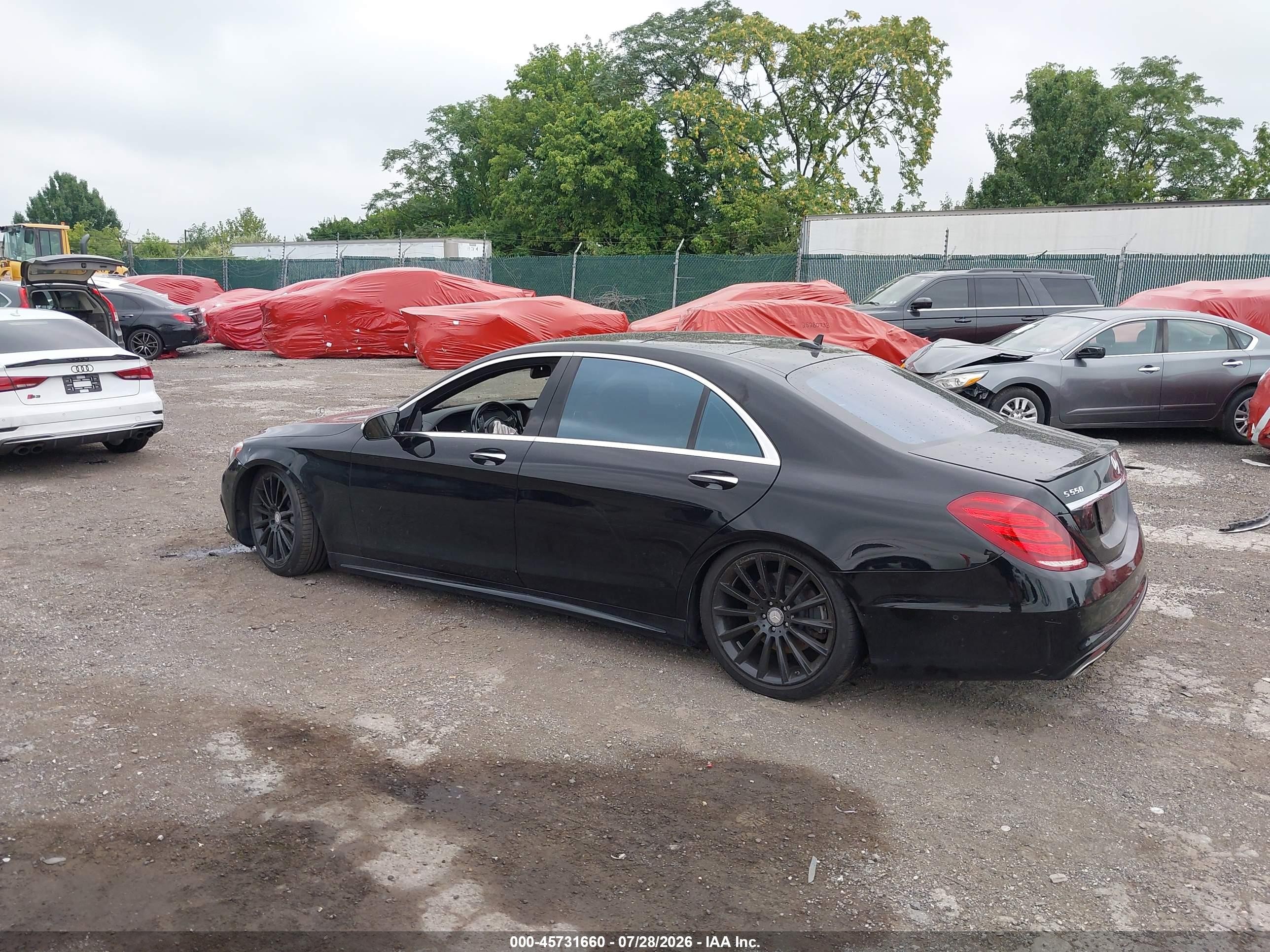 2015 Mercedes-benz S 550 4matic Black vin: WDDUG8FB1FA171675