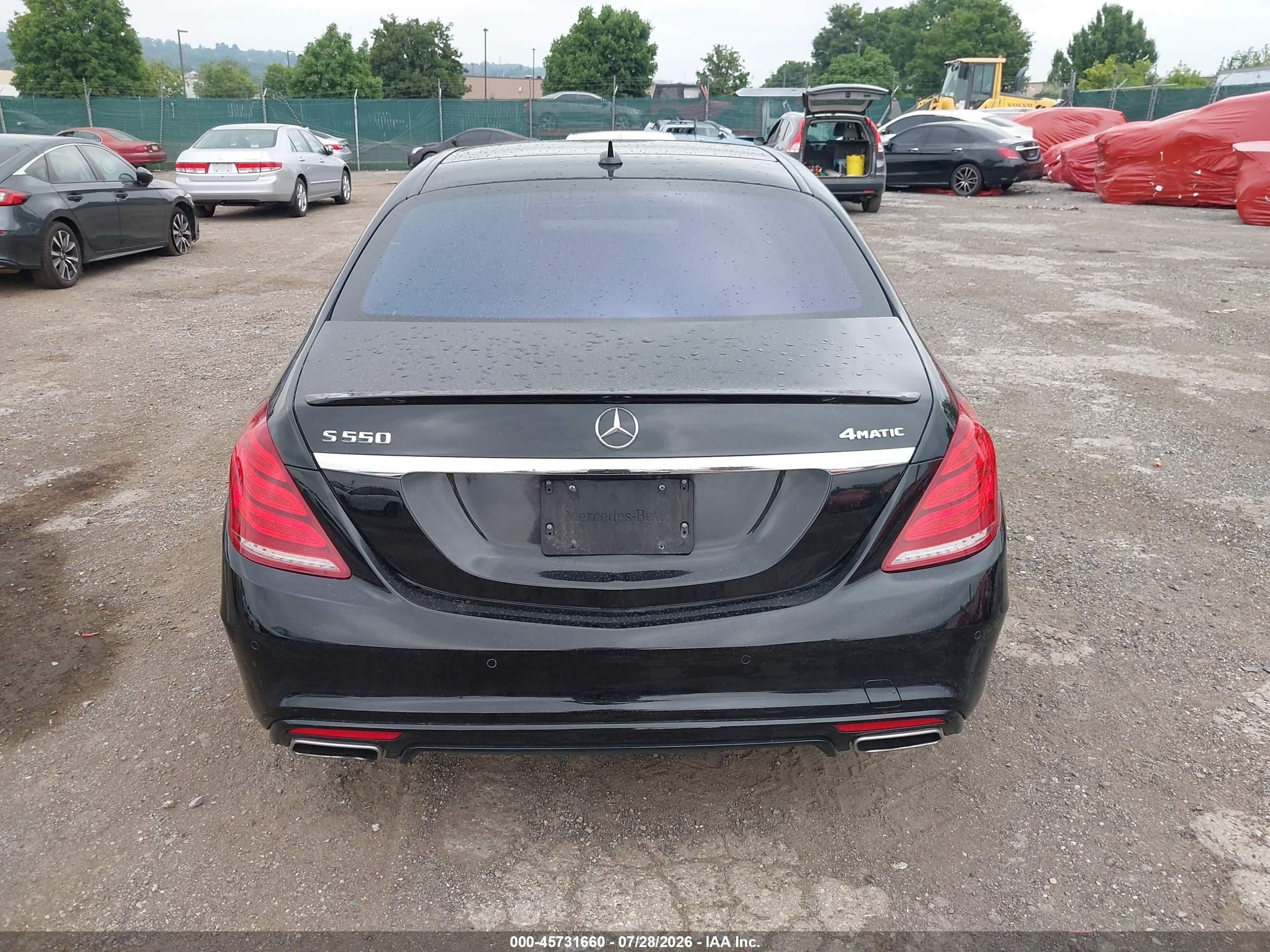 2015 Mercedes-benz S 550 4matic Black vin: WDDUG8FB1FA171675