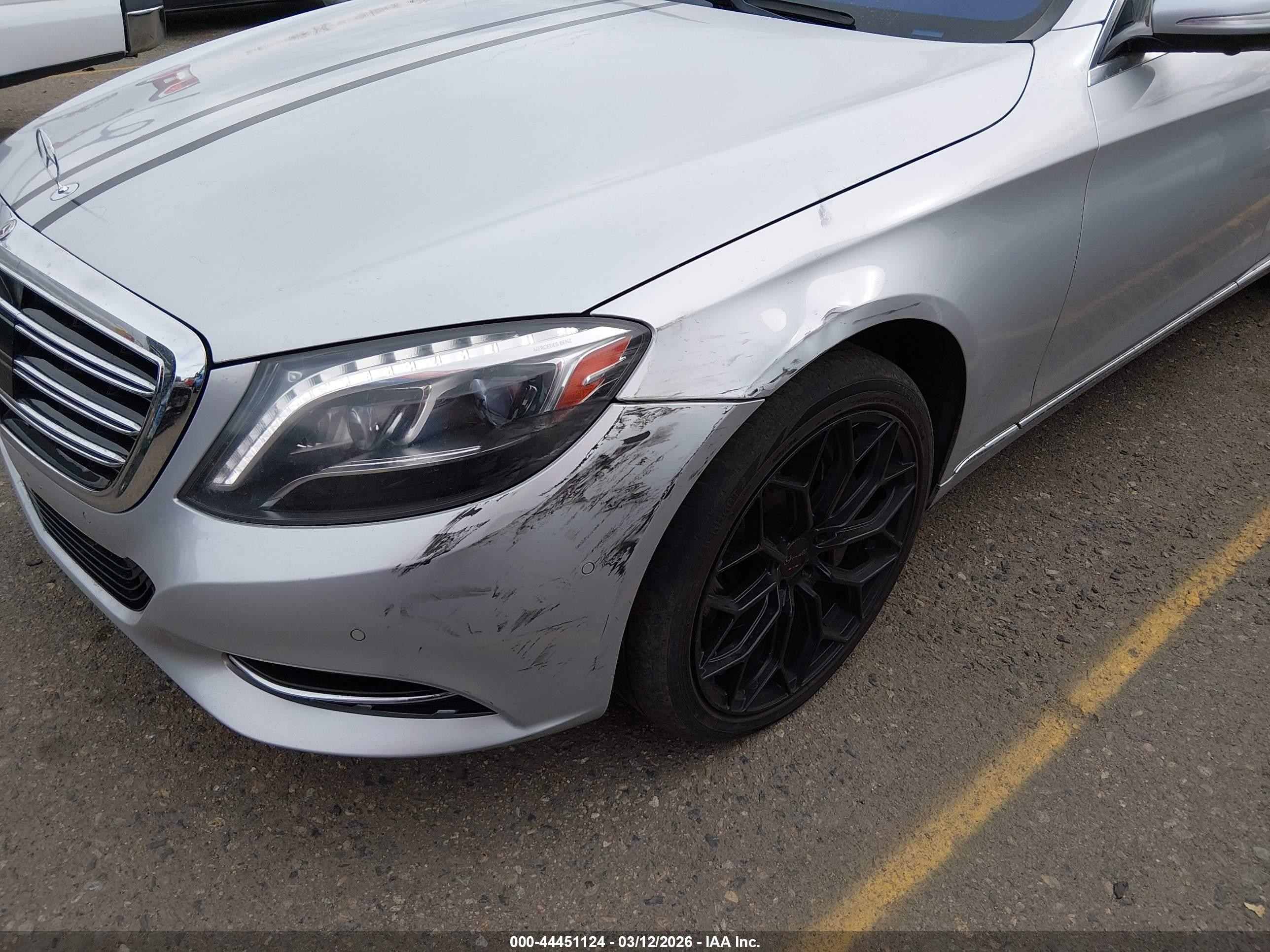 2015 Mercedes-benz S 550 4matic Silver vin: WDDUG8FB1FA184877