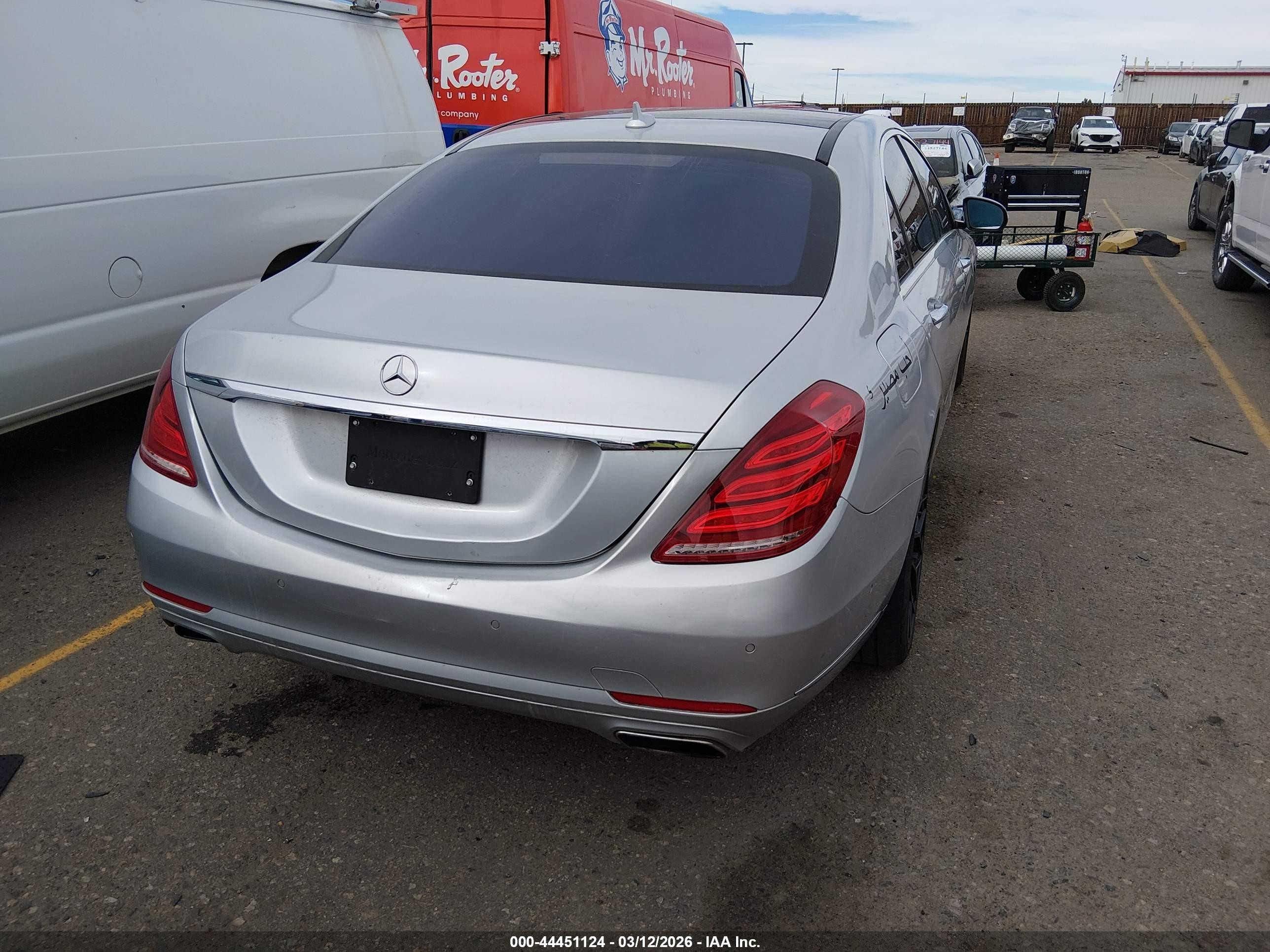2015 Mercedes-benz S 550 4matic Silver vin: WDDUG8FB1FA184877