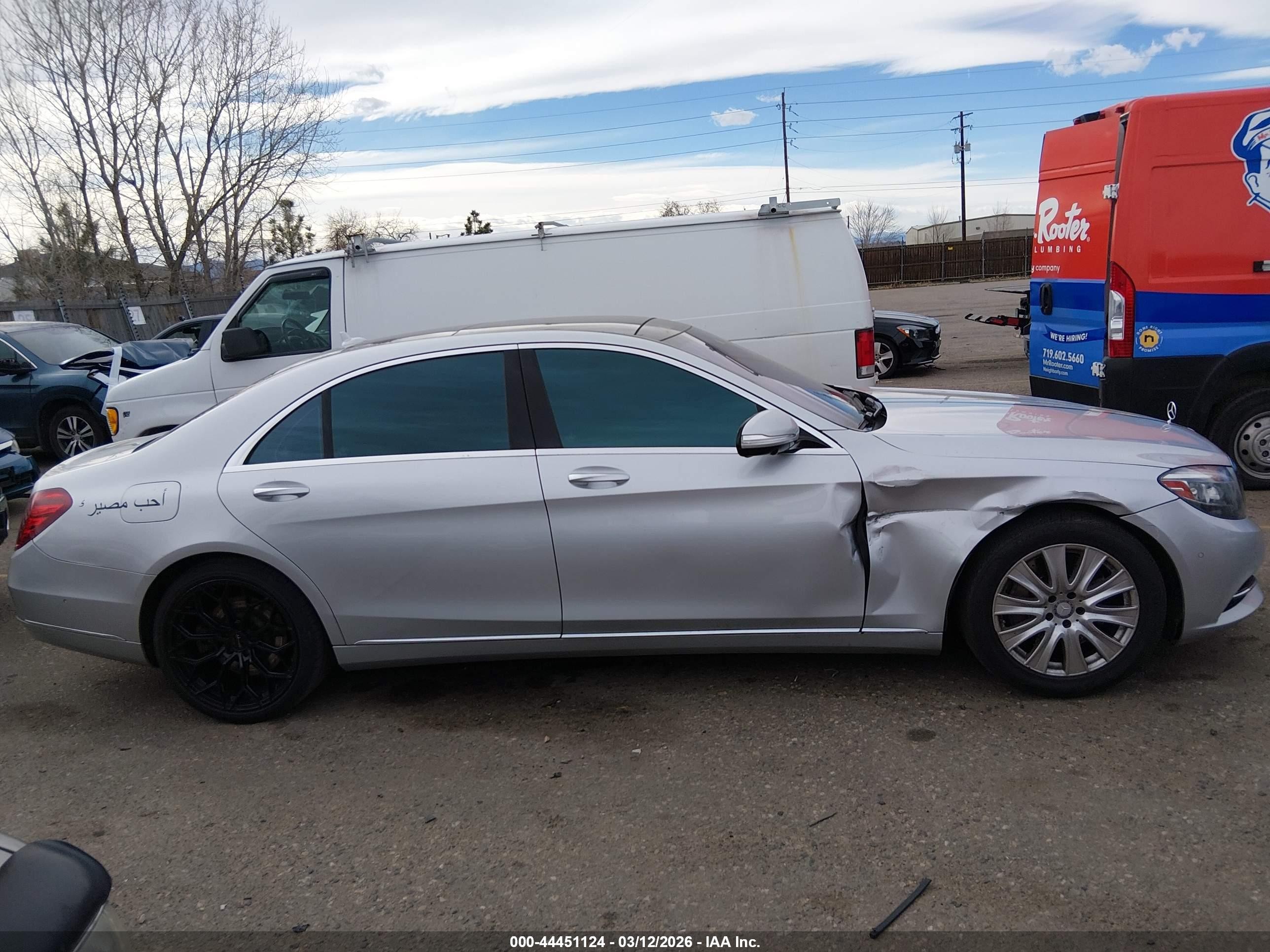 2015 Mercedes-benz S 550 4matic Silver vin: WDDUG8FB1FA184877