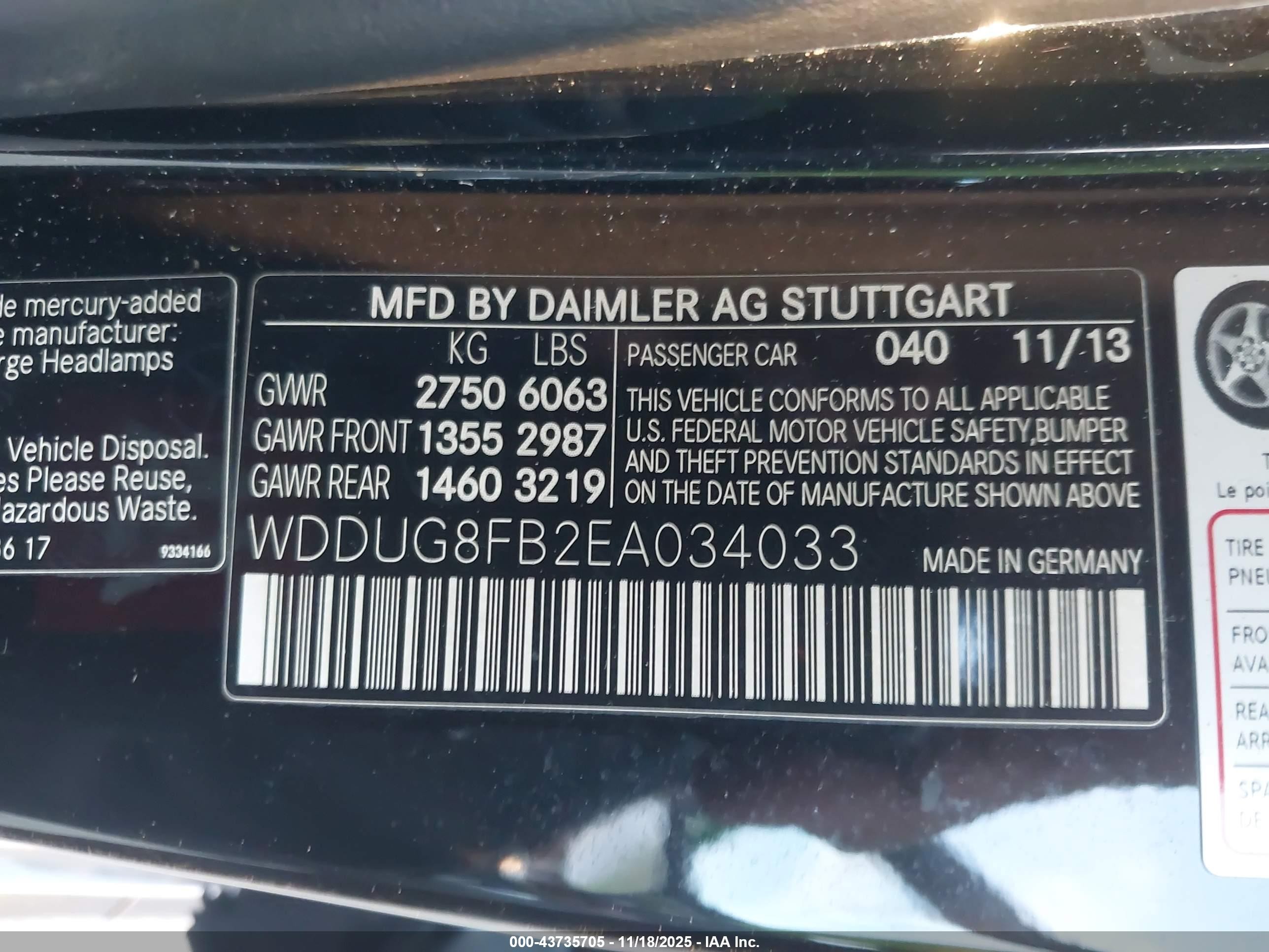 2014 Mercedes-benz S 550 4matic Black vin: WDDUG8FB2EA034033
