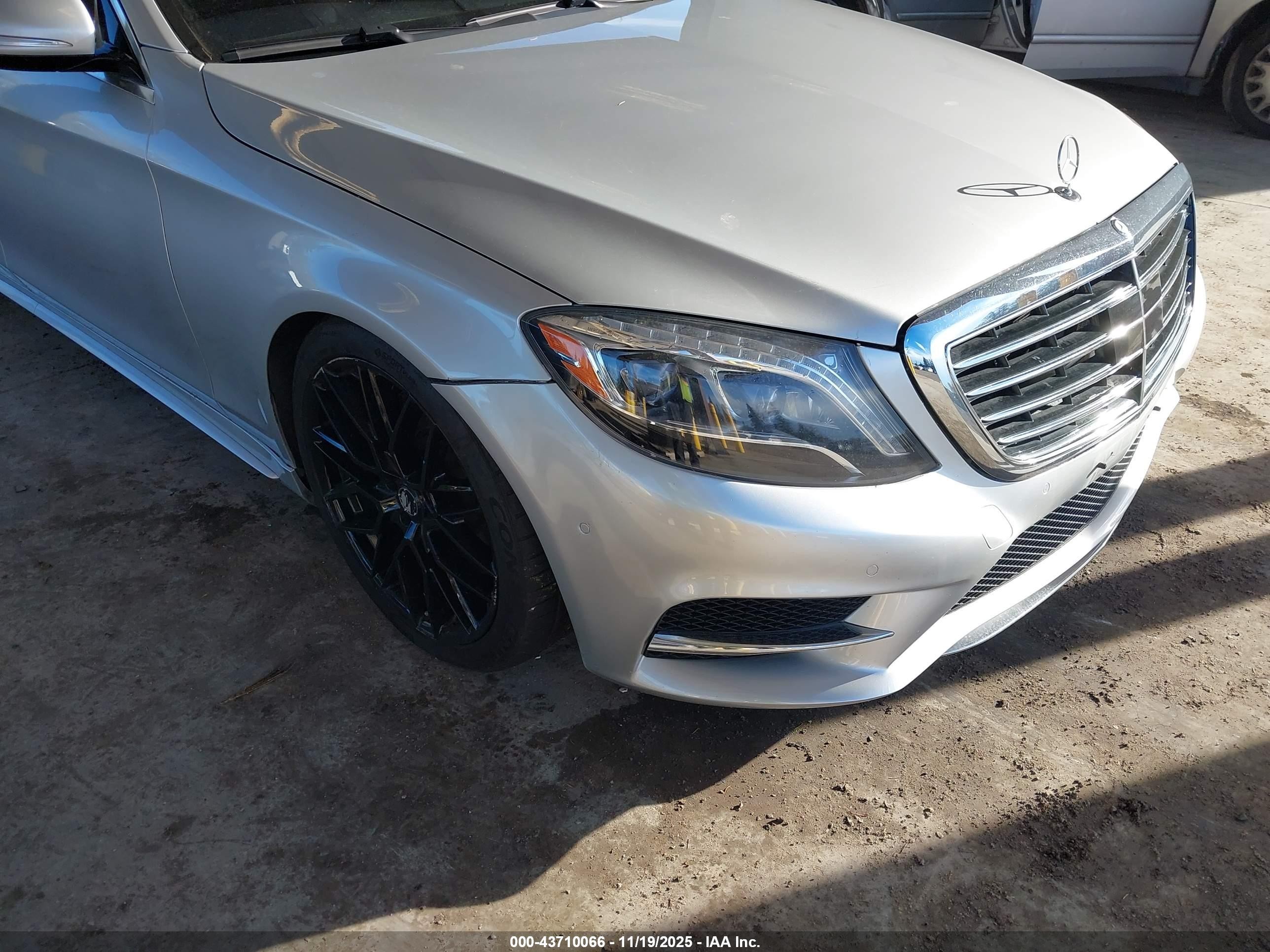2014 Mercedes-benz S 550 4matic Silver vin: WDDUG8FB2EA065945