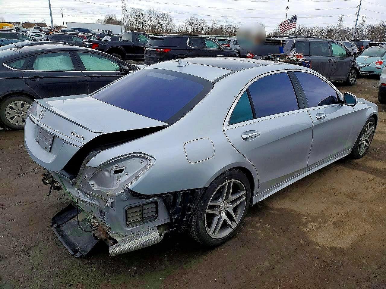 2015 Mercedes-benz S 550 4matic Silver vin: WDDUG8FB2FA105118