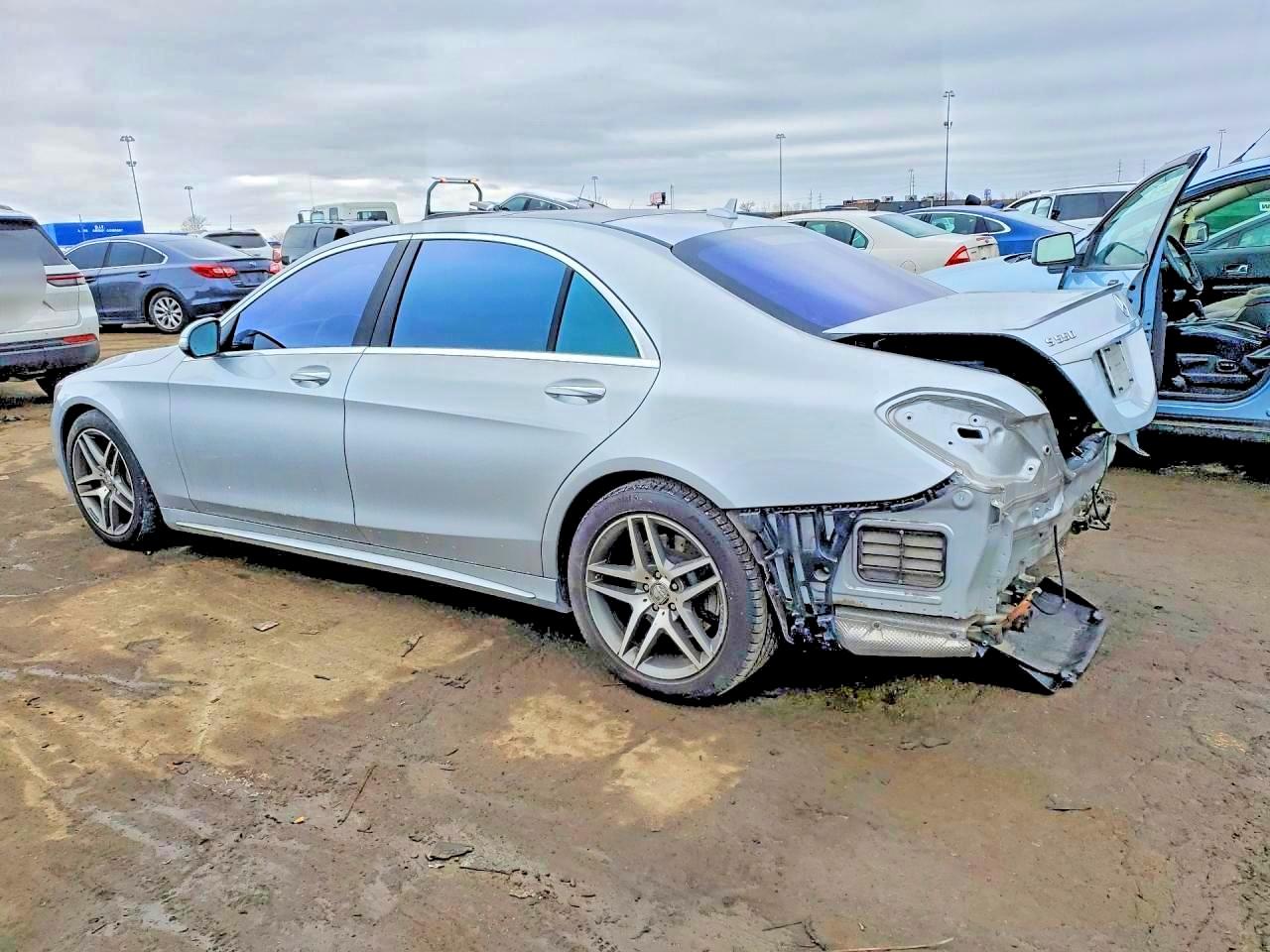 2015 Mercedes-benz S 550 4matic Silver vin: WDDUG8FB2FA105118