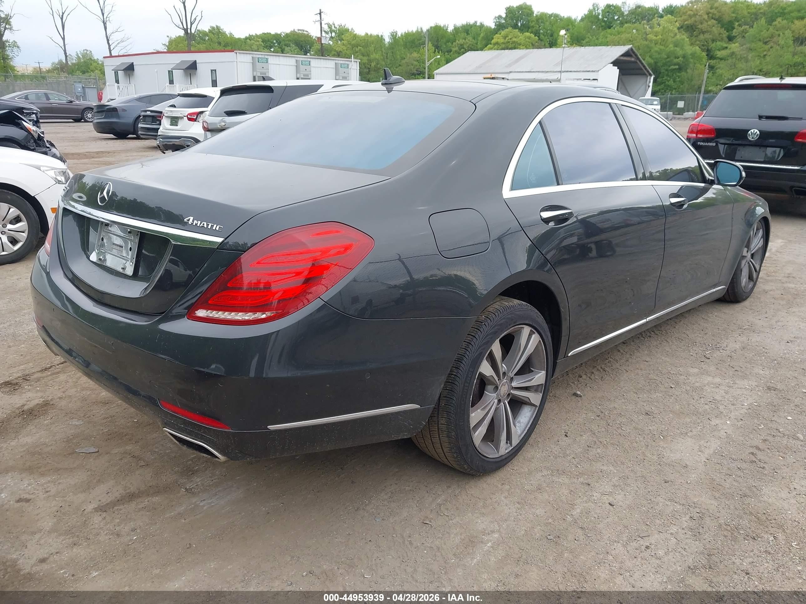 2015 Mercedes-benz S 550 4matic Black vin: WDDUG8FB2FA113056