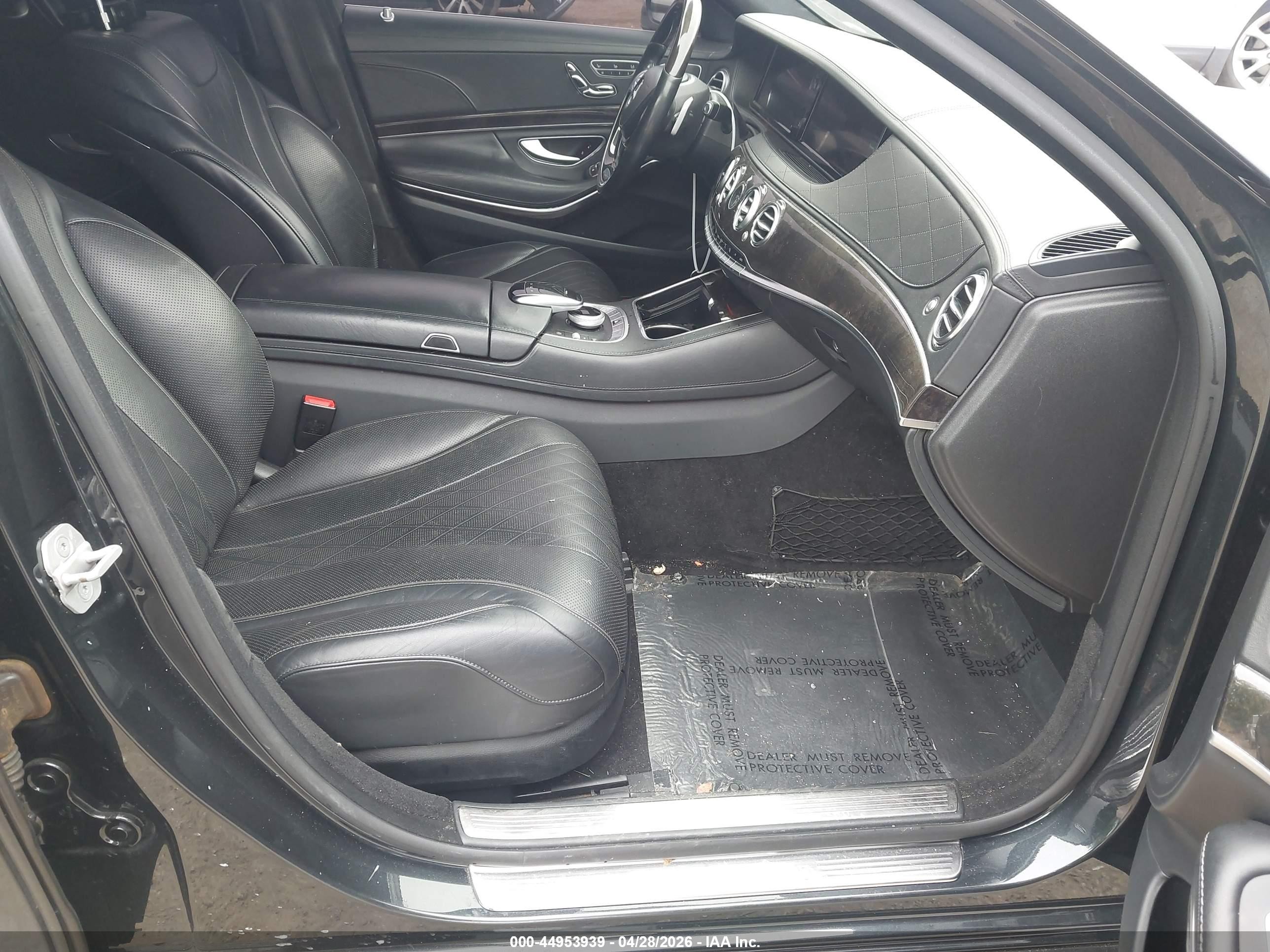 2015 Mercedes-benz S 550 4matic Black vin: WDDUG8FB2FA113056