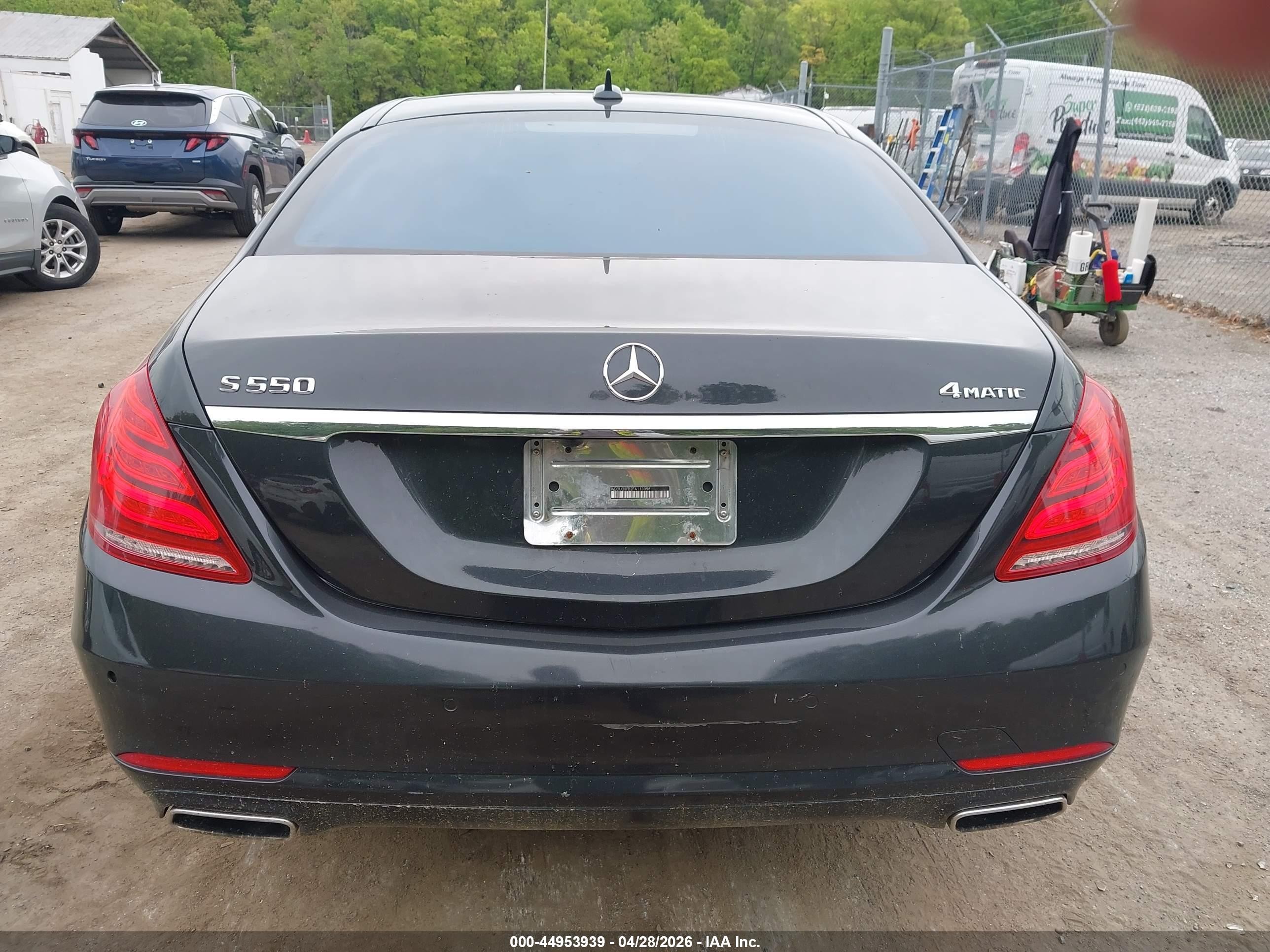 2015 Mercedes-benz S 550 4matic Black vin: WDDUG8FB2FA113056