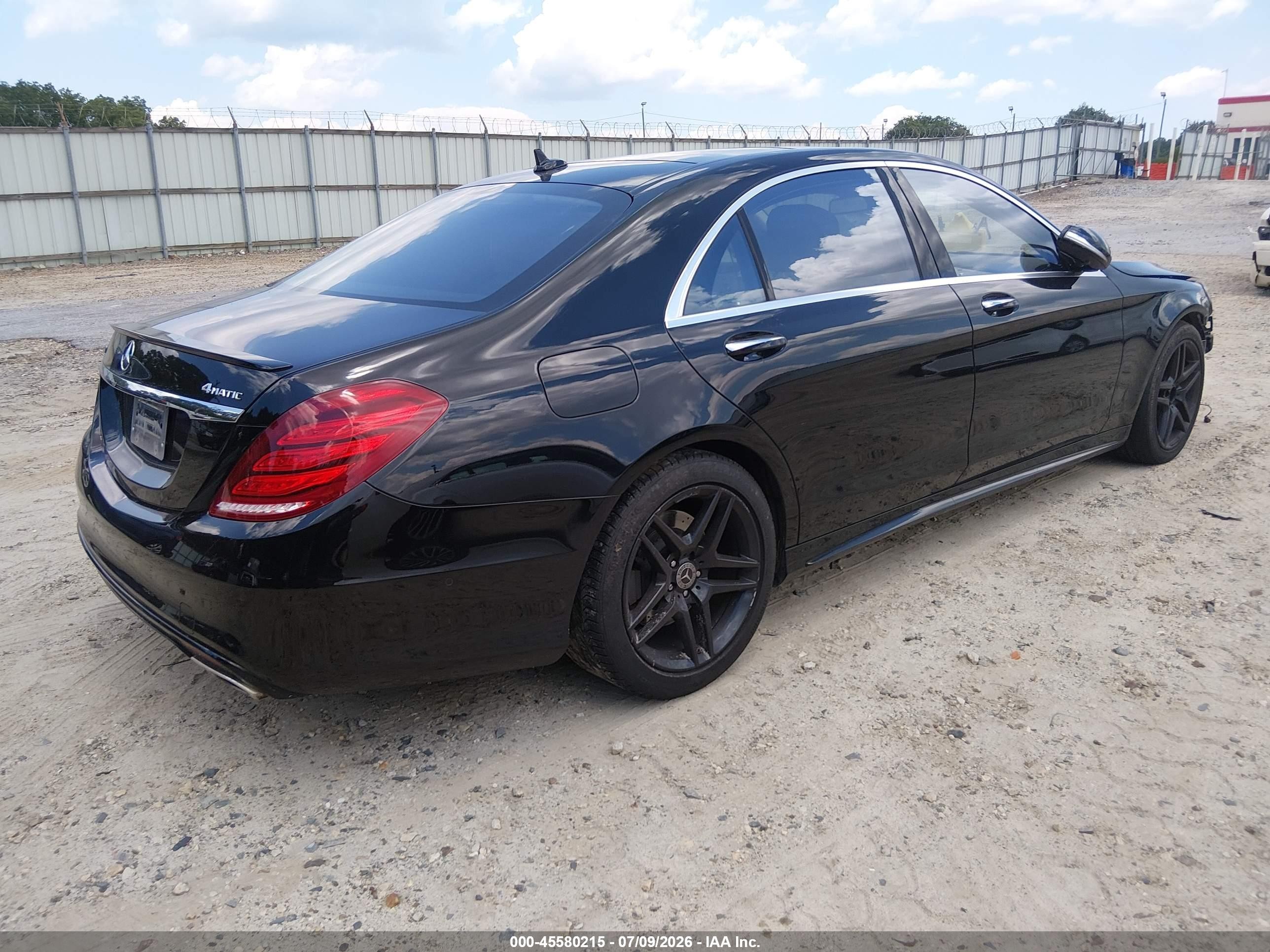 2015 Mercedes-benz S 550 4matic Black vin: WDDUG8FB2FA141830
