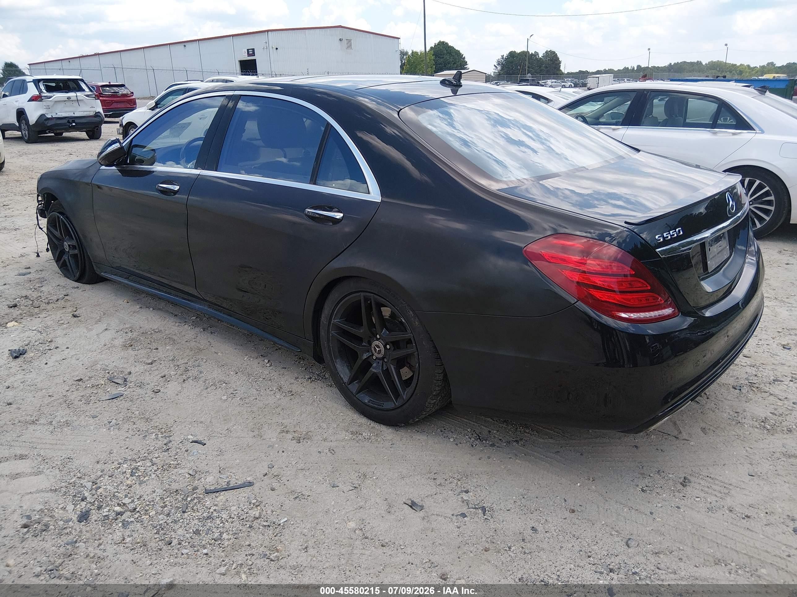 2015 Mercedes-benz S 550 4matic Black vin: WDDUG8FB2FA141830