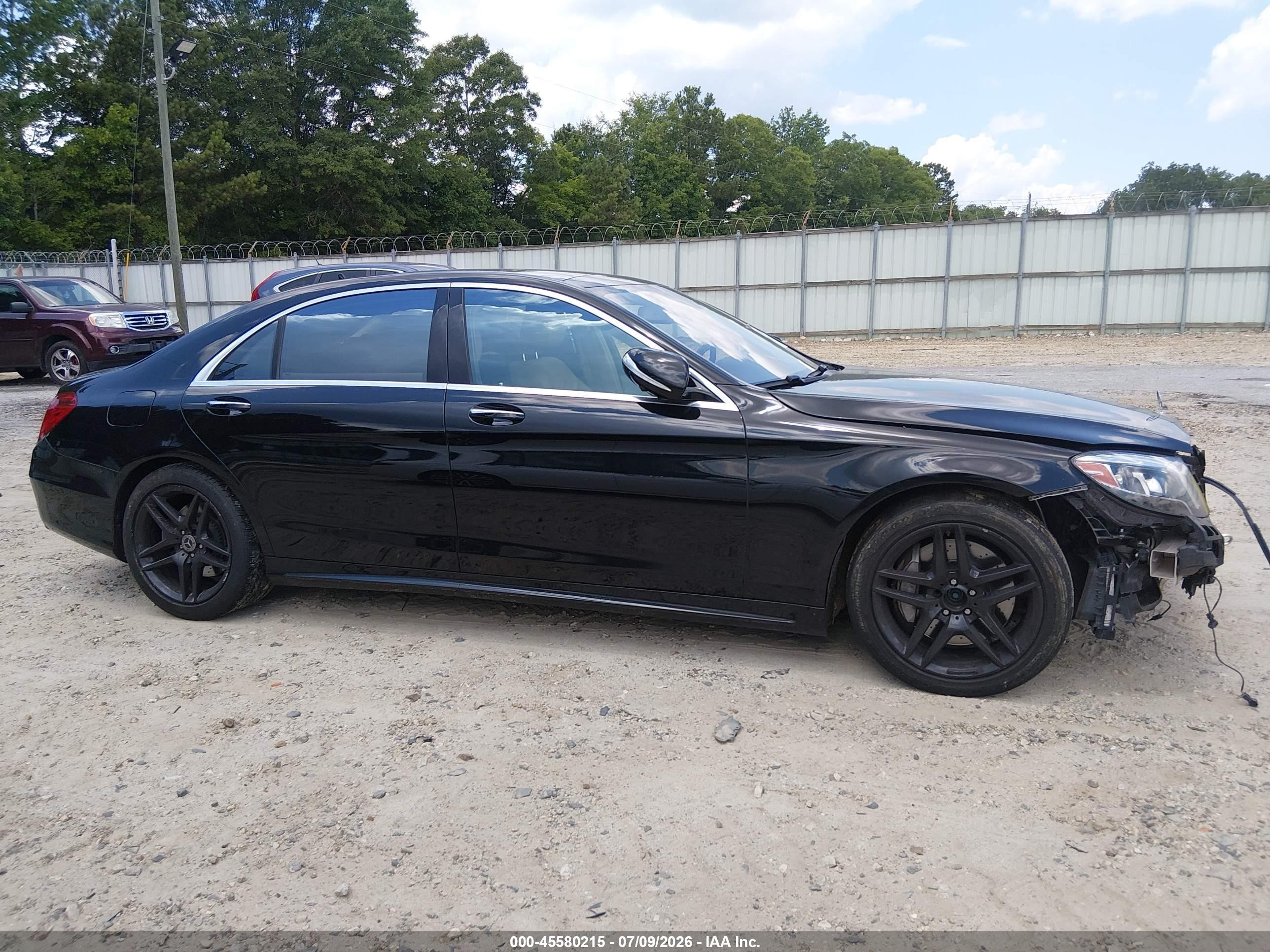 2015 Mercedes-benz S 550 4matic Black vin: WDDUG8FB2FA141830