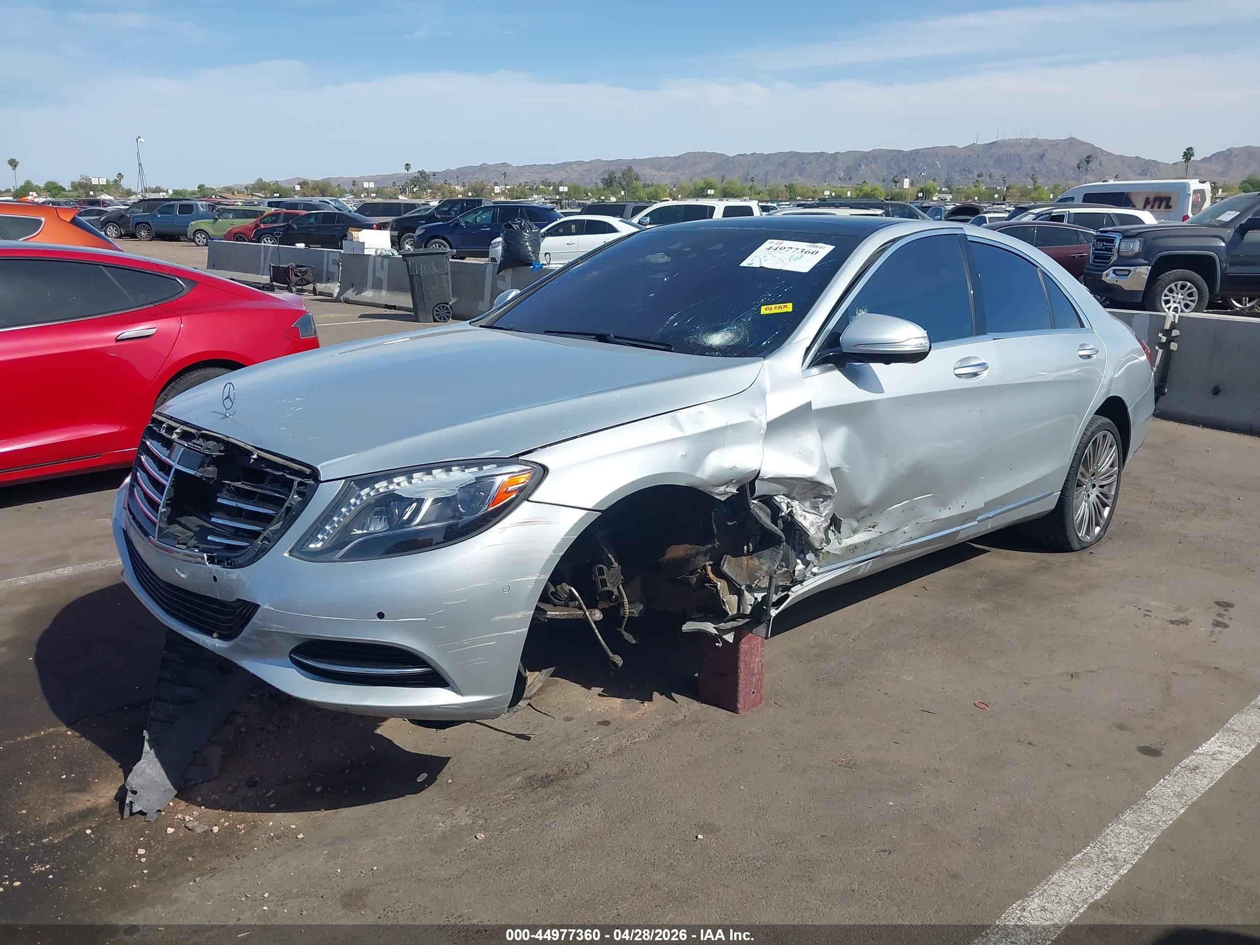 2015 Mercedes-benz S 550 4matic Silver vin: WDDUG8FB2FA155355